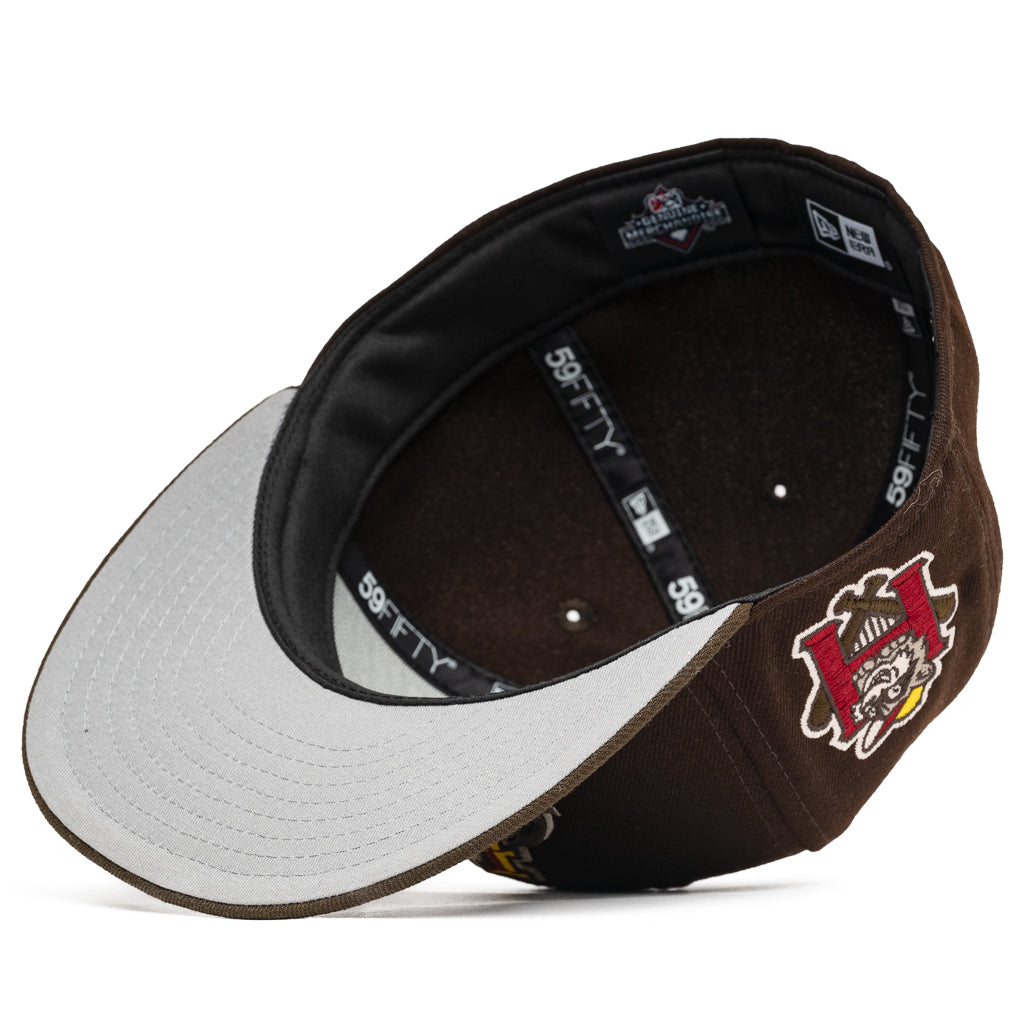 New Era x Politics Hudson Valley Renegades 59FIFTY Fitted Baseball Cap - Chocolate Brown Adjustable Hat for Men & Women - Perfect for Sports Games, Streetwear Fashion & Casual Outfits