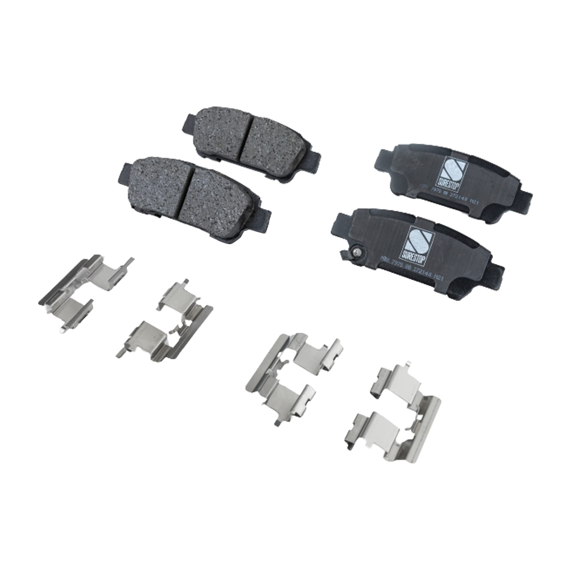 Toyota Sienna 2004-2010 Rear Brake Disc and Pad Kit - 2-Wheel Set with Cast Iron Rotors & Ceramic Pads, 5-Lug 11.46 Inch - Perfect for Smooth Braking & Vehicle Safety