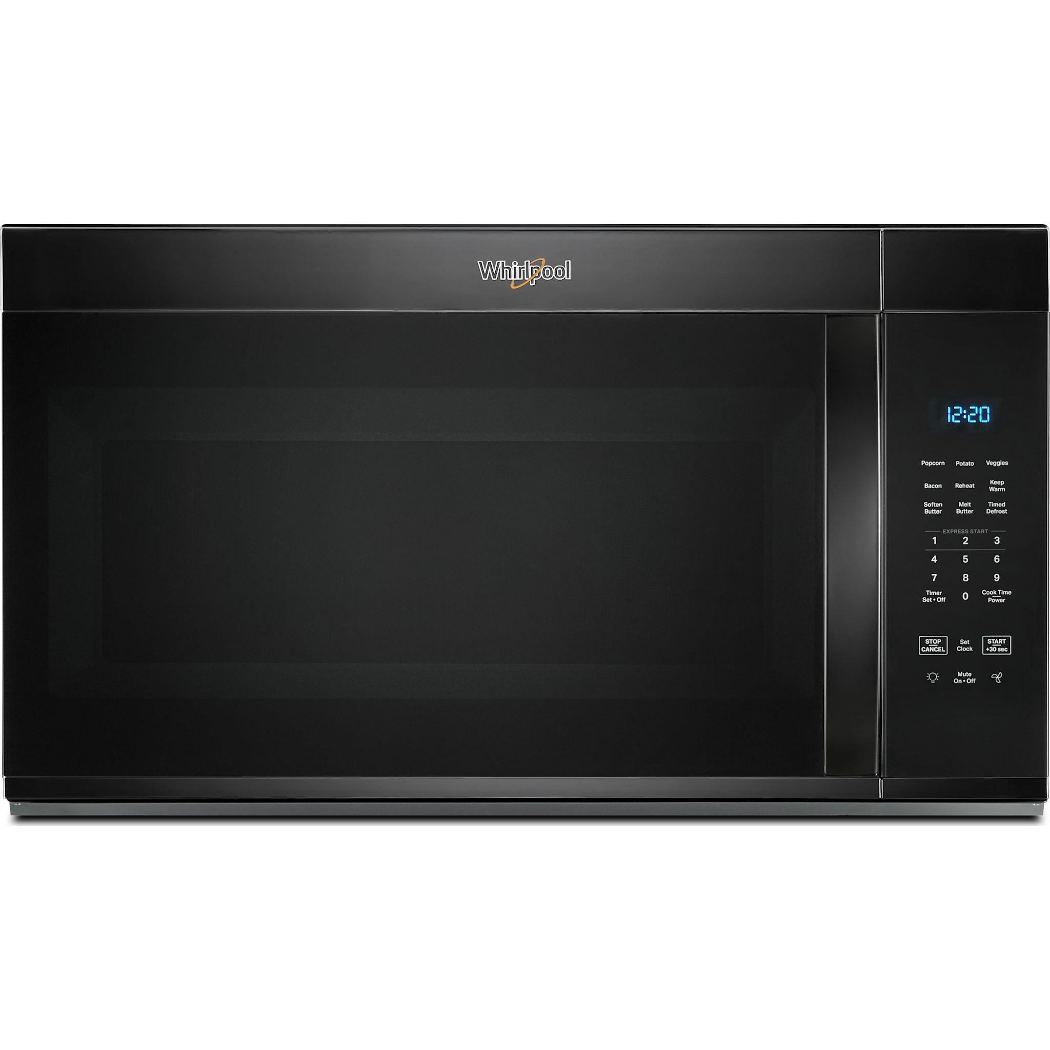 Whirlpool YWMMS3130RB Over the Range Microwave - 30 Inch, Black Stainless Steel | Built-in Vent Hood & Sensor Cooking | Perfect for Small Kitchens & Apartments