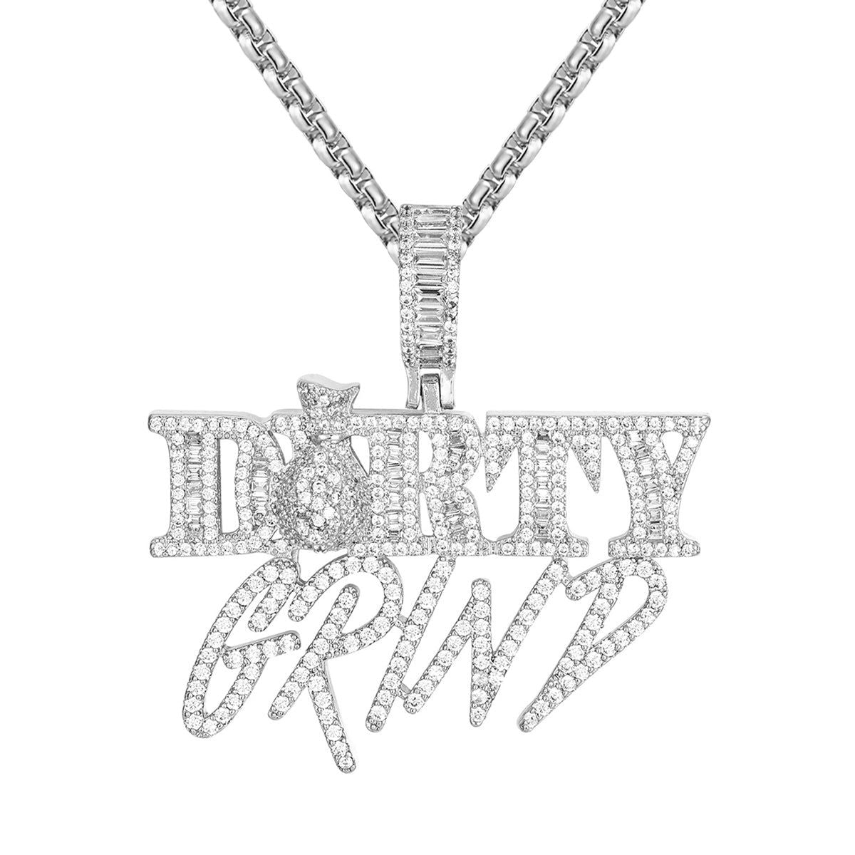 Custom Iced Out Money Dollar Bag Pendant for Men - Hip Hop Bling Jewelry for Rappers & Streetwear Fashion