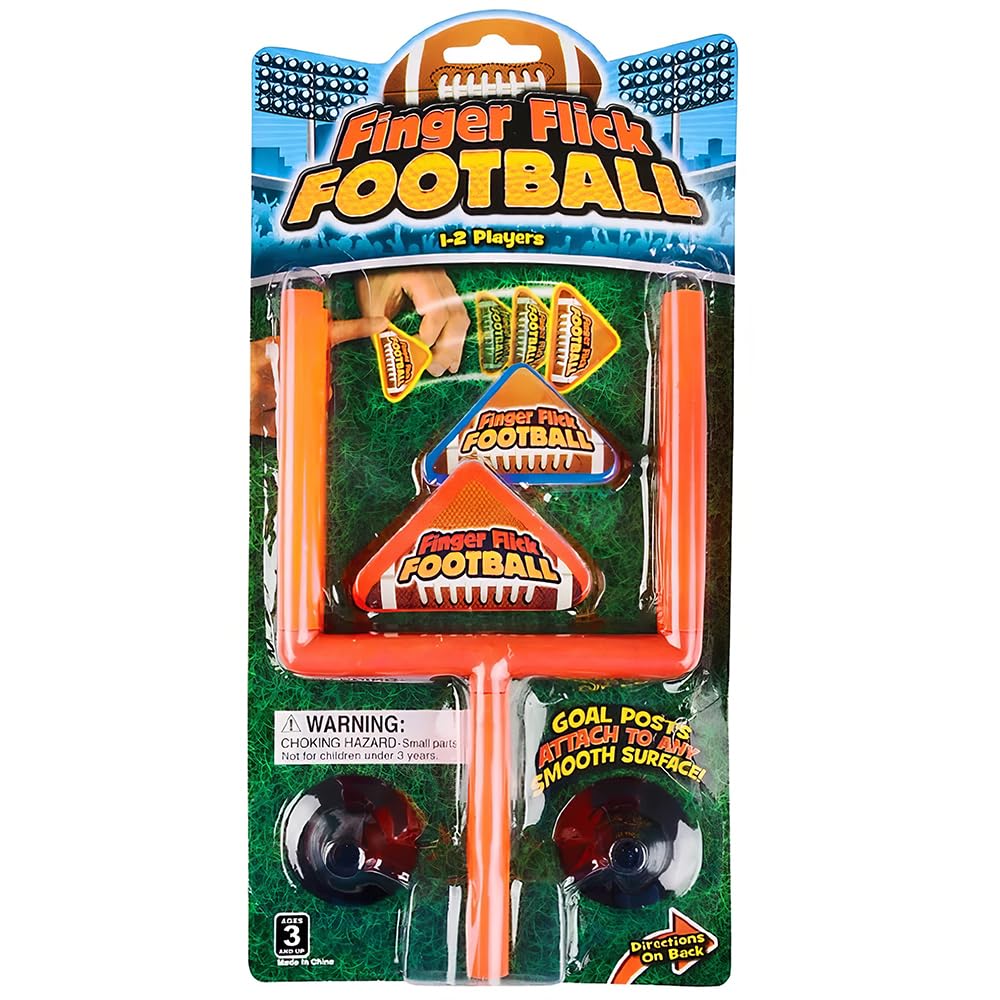 Finger Flick Football Tabletop Game Set - Portable Mini Football Toy for Kids & Adults, Black and Red - Perfect for Office, Home, Party & Travel Fun