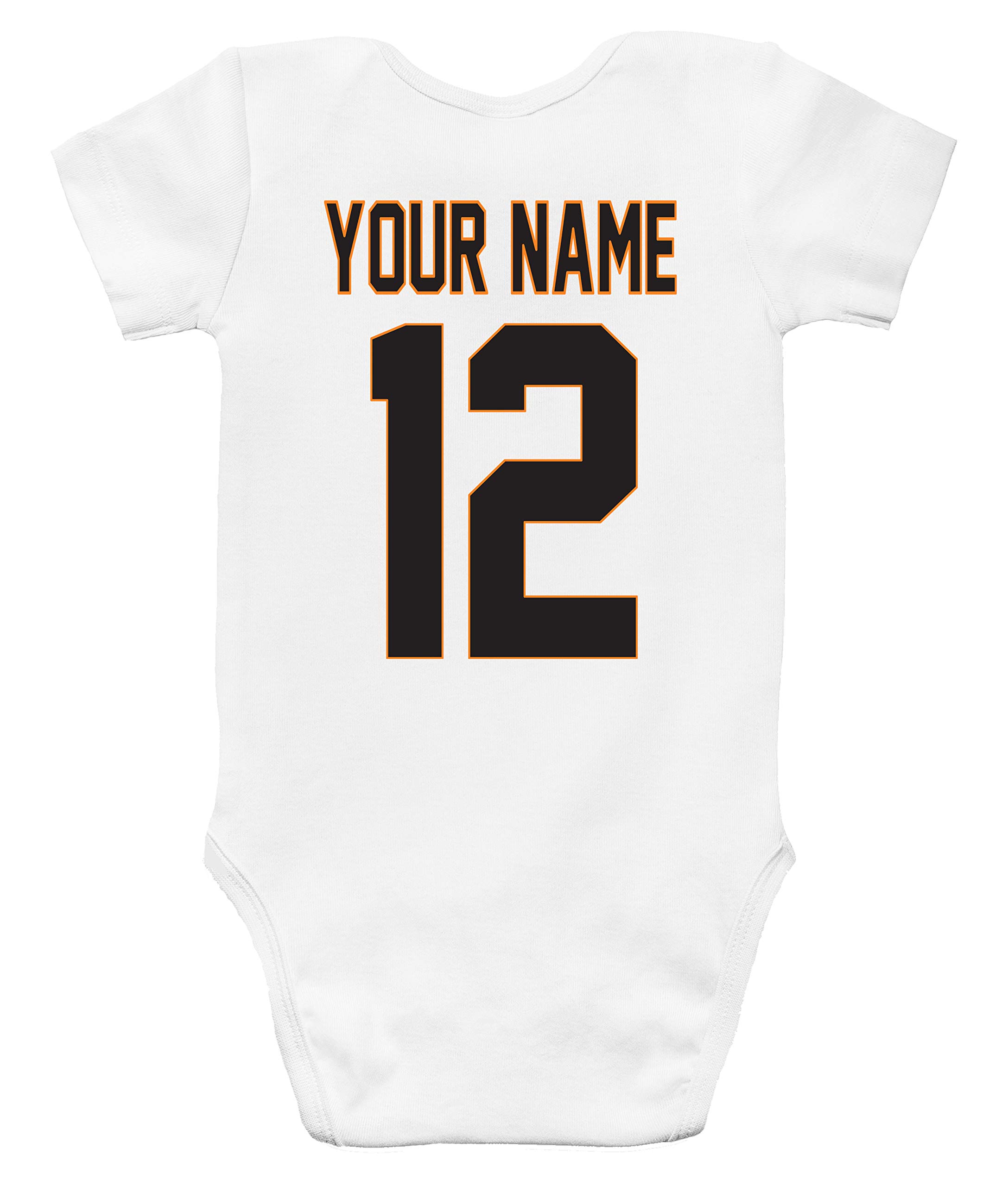 Custom Personalized Baby Bodysuit - Basketball Jersey Design for Boys & Girls | Perfect for Game Day, Sports Parties & Photo Shoots