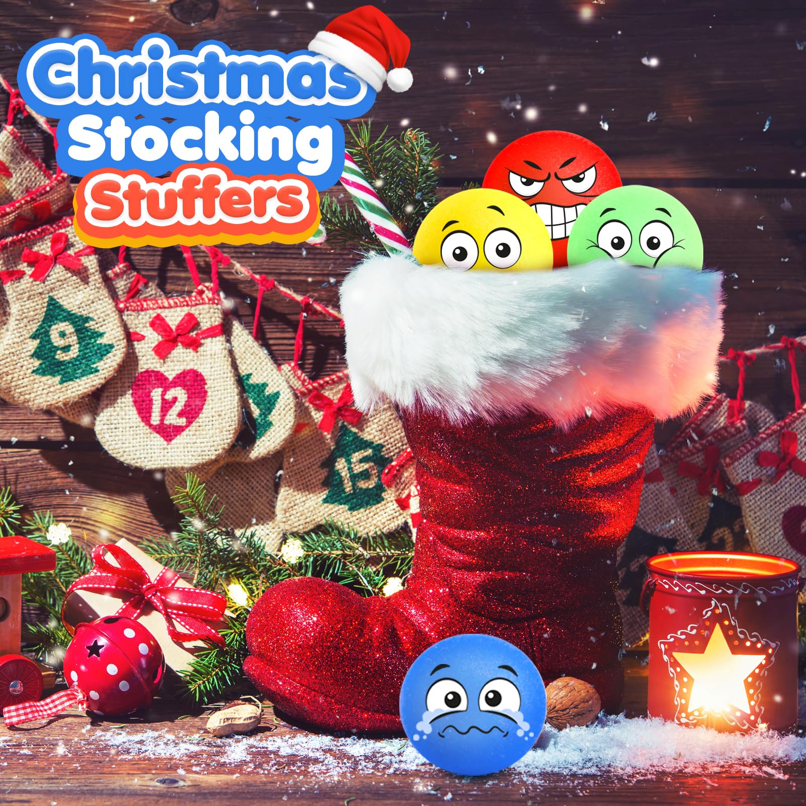 Squishy Stress Balls for Kids & Adults - 4 Pack Slow Rising Fidget Toys for Anxiety Relief, Hand Grip Strength & Stress Relaxation | Perfect for Office, Classroom, Therapy & Stocking Stuffers