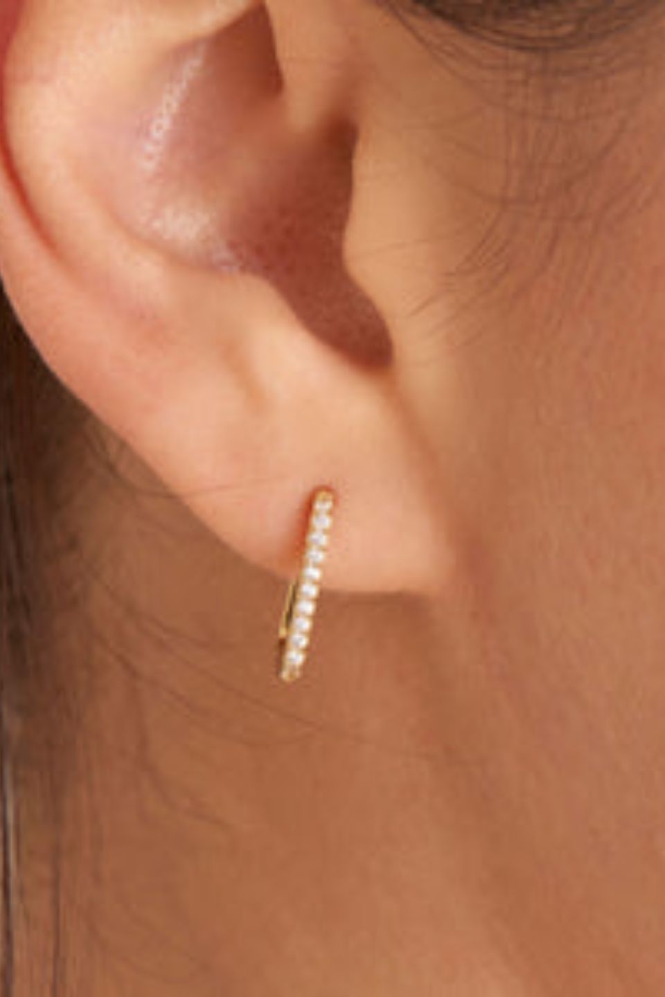 Glam Rock Gold Oval Hoop Earrings for Women - 14K Gold Plated Fashion Statement Earrings - Perfect for Parties, Concerts & Night Out