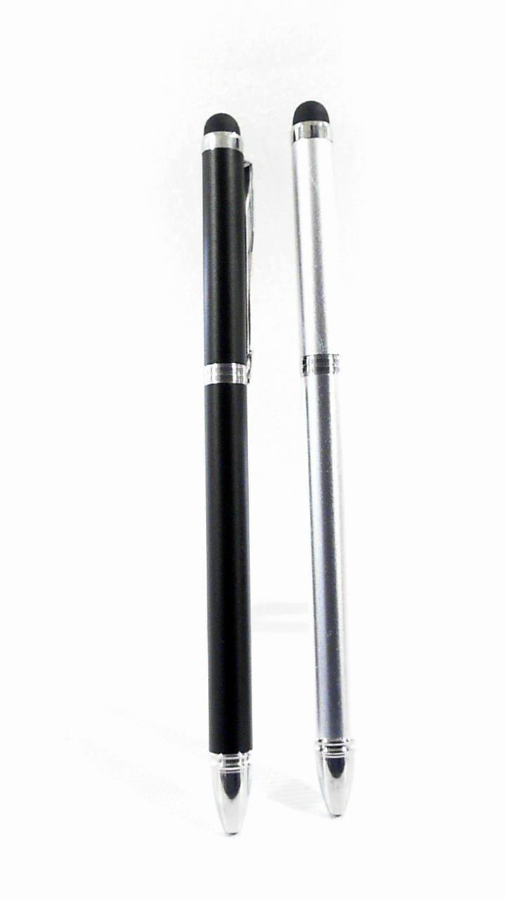 T-Mobile Universal Stylus Pen for Touch Screens - Black & Silver - Compatible with iPhone, iPad, Samsung & Most Tablets - Perfect for Drawing, Note Taking & Digital Signatures
