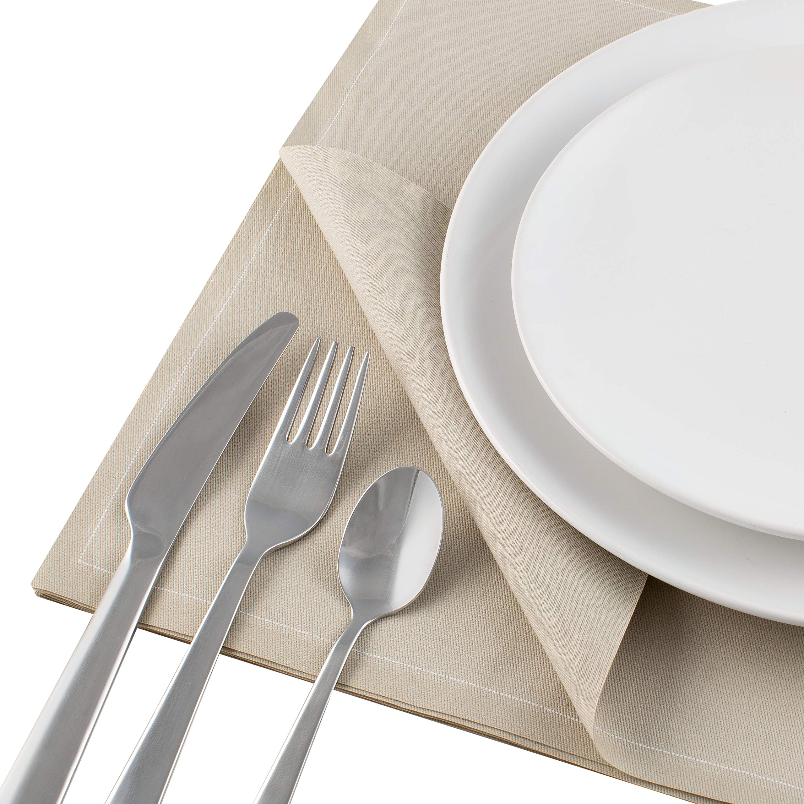 Premium 100% Cotton Five Star Napkins - Set of 25 Large 12.6
