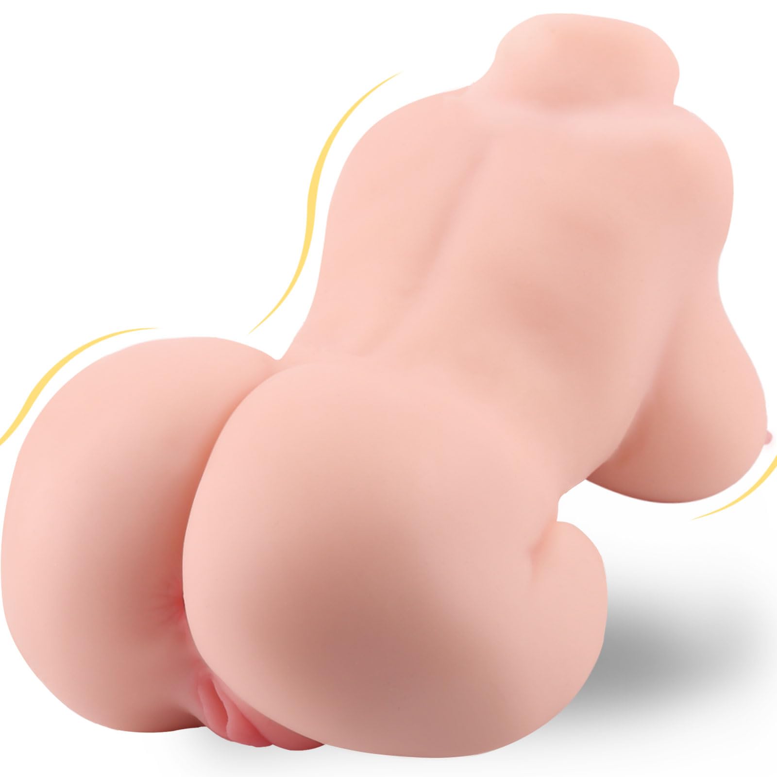 Realistic Male Masturbator Sex Doll with Big Breasts - 4Lb Compact Love Doll for Men, Vagina Anal & Breast Play | Perfect for Discreet Solo Pleasure, Travel & Stress Relief