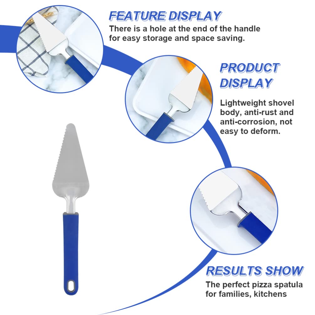 SOLUSTRE Pizza Cake Shovel - Stainless Steel Pizza Cutter & Server, Dessert Slicer & Icing Spatula for Cakes, Cheese, BBQ - Perfect for Weddings, Parties & Kitchen Use