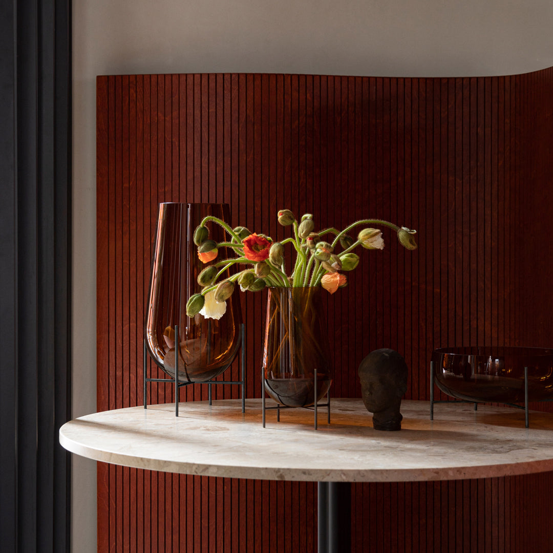 Theresa Arns Echasse Vase - Modern Ceramic Flower Vase for Home Decor, Wedding Centerpieces & Dining Table Arrangements