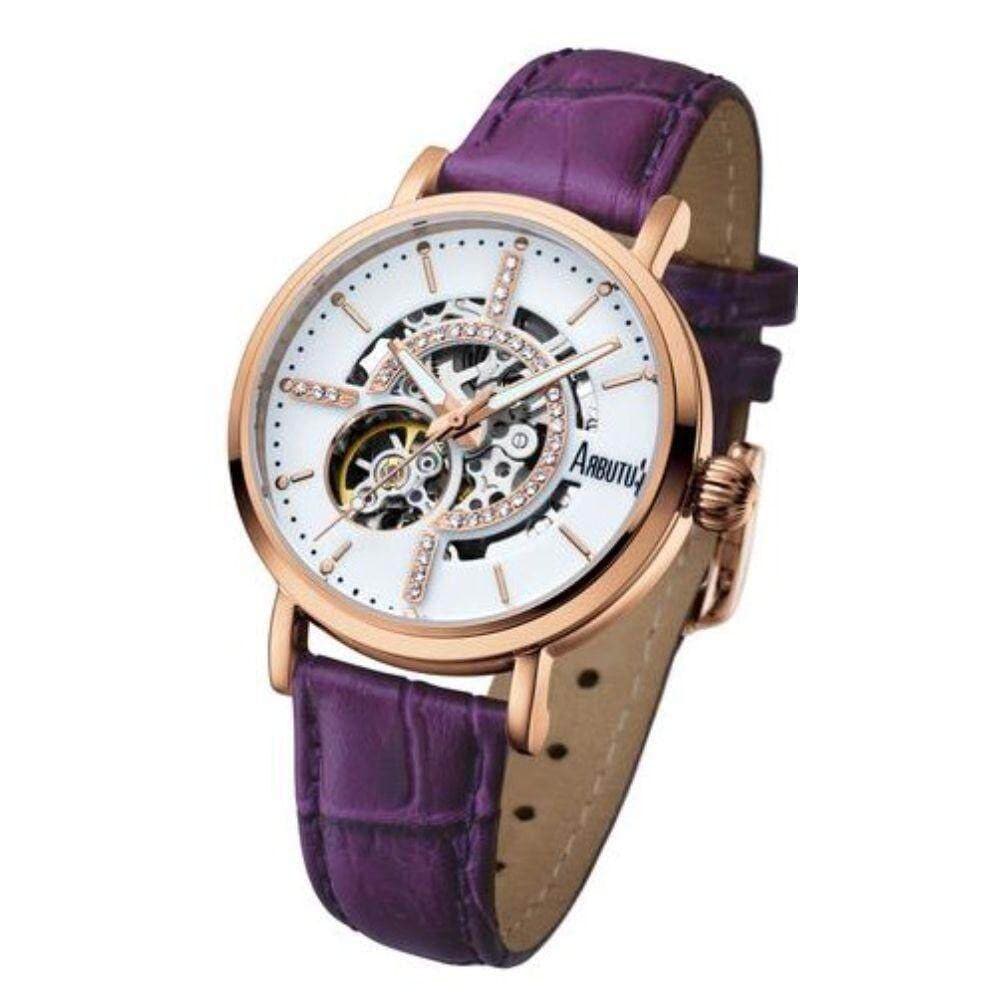 ARBUTUS AR1605RWV Skeleton Purple Women's Watch - Stylish & Elegant Timepiece for Women, Fashion Accessory for Daily Wear, Office, Parties & Special Occasions