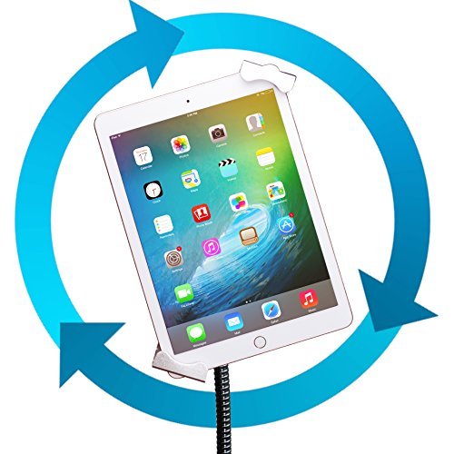 Secure Adjustable Gooseneck Floor Stand for iPad 7th/8th/9th Gen 10.2