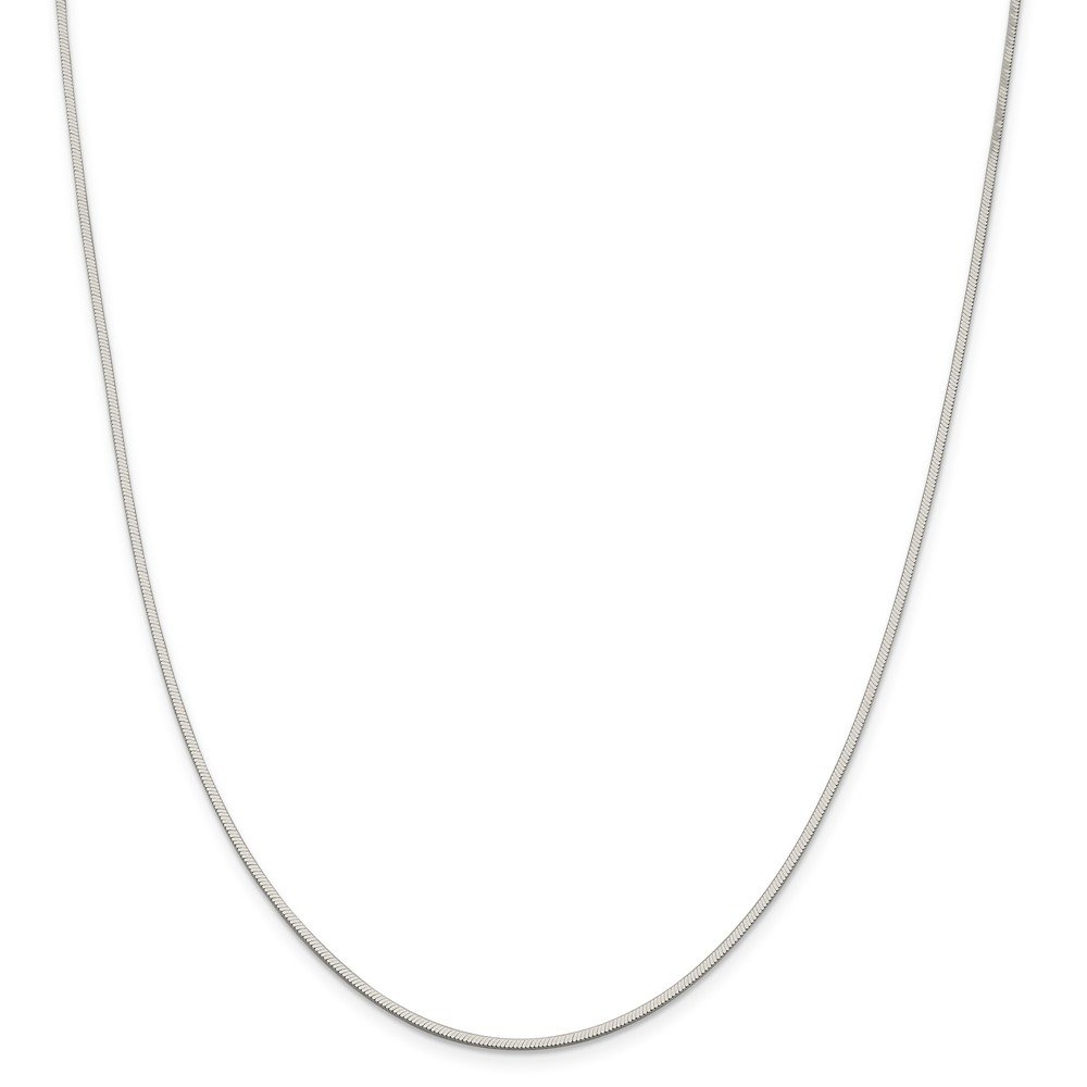 925 Sterling Silver 1.5mm Octagonal Snake Chain Necklace - 24 Inch Dainty Jewelry for Women, Gift for Her, Birthday, Anniversary, Valentine's Day Present | Everyday Wear, Layering, Special Occasions