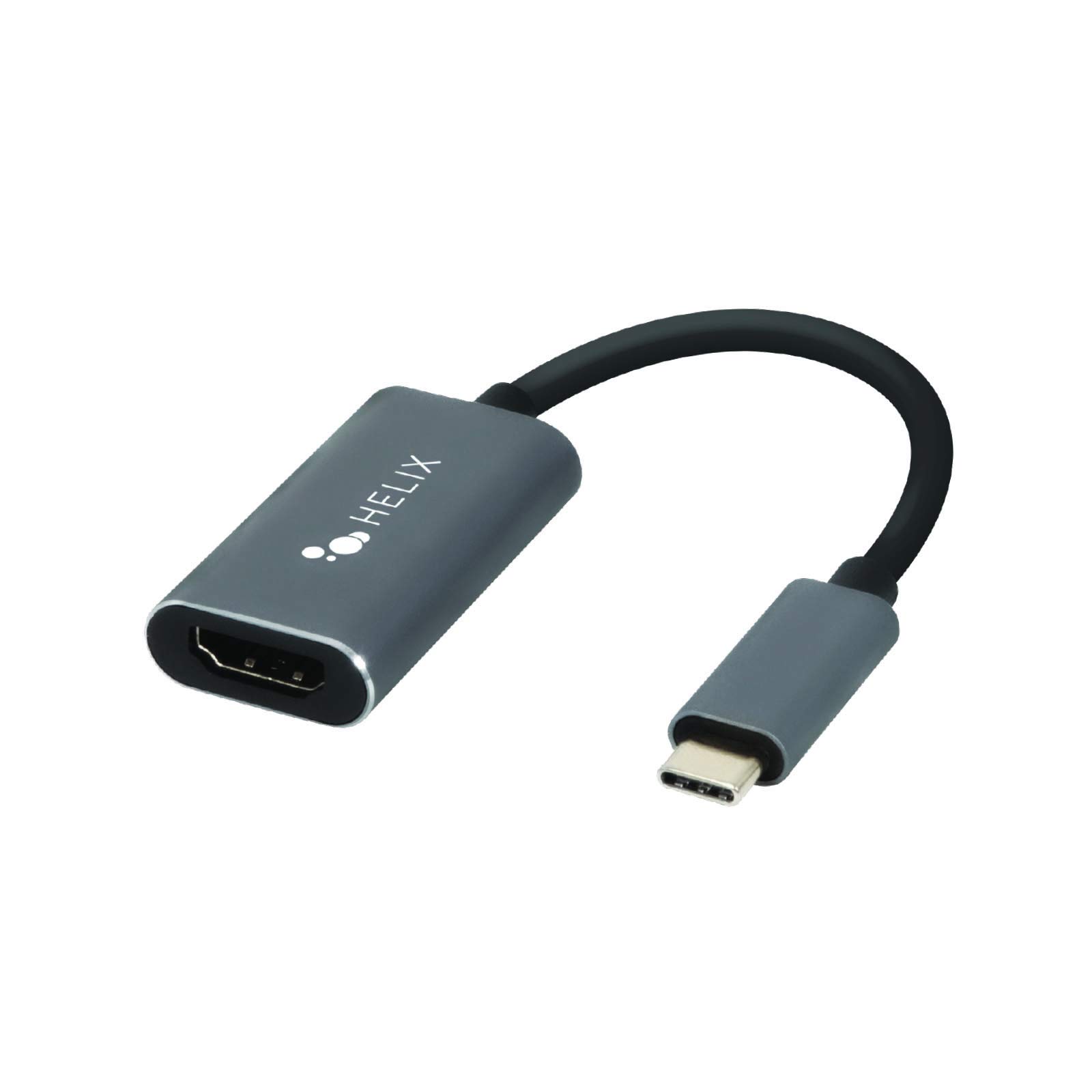 Helix USB-C to HDMI Adapter 4K 60Hz - High-Speed USB Type C to HDMI Converter for MacBook Pro, Dell XPS, iPad Pro - Perfect for Home Office, Presentations & Gaming