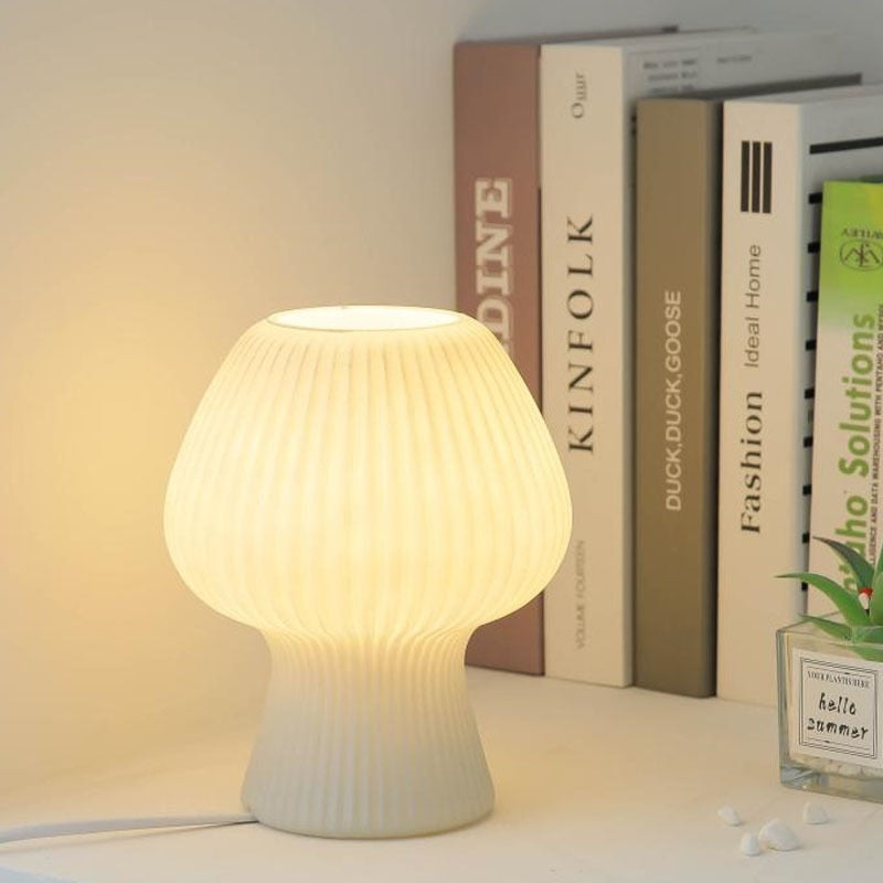 Ripple Tulip LED Table Lamp - Modern Touch Control Nightstand Light for Bedroom, Living Room, Office - Warm White & Cool White Dimmable Lighting