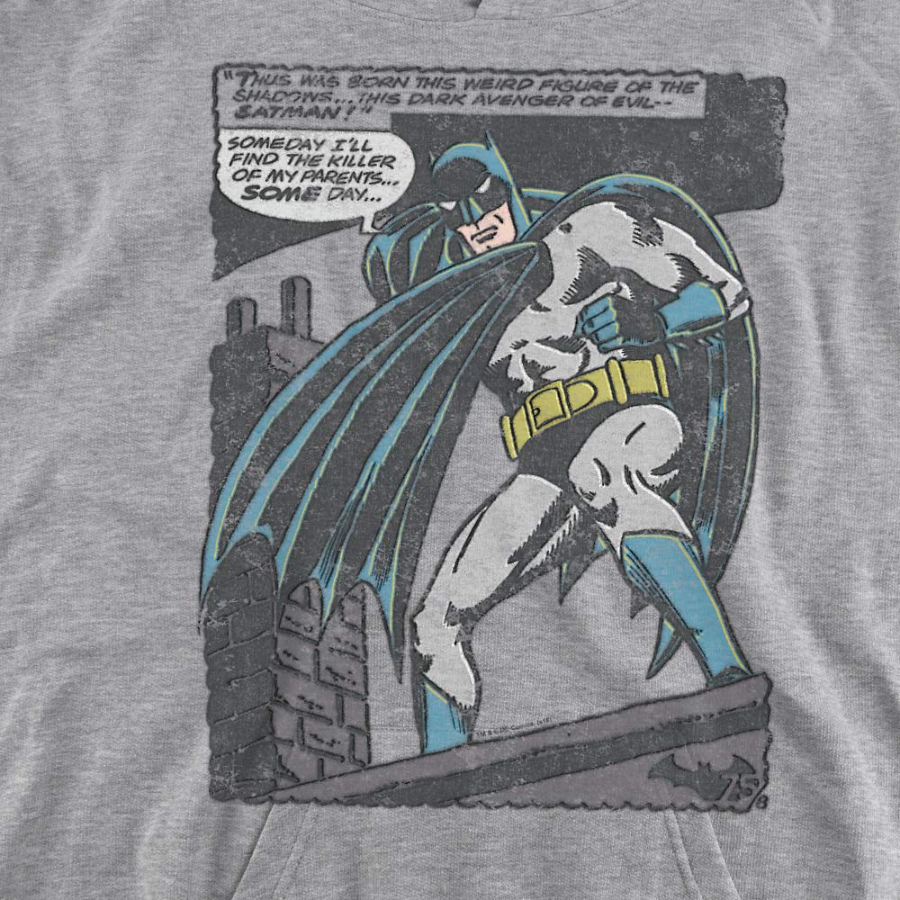 Trevco Batman Bat Origins Unisex Youth Pullover Hoodie - Soft & Comfortable Superhero Sweatshirt for Kids & Teens | Perfect for Halloween, Cosplay, and Casual Wear