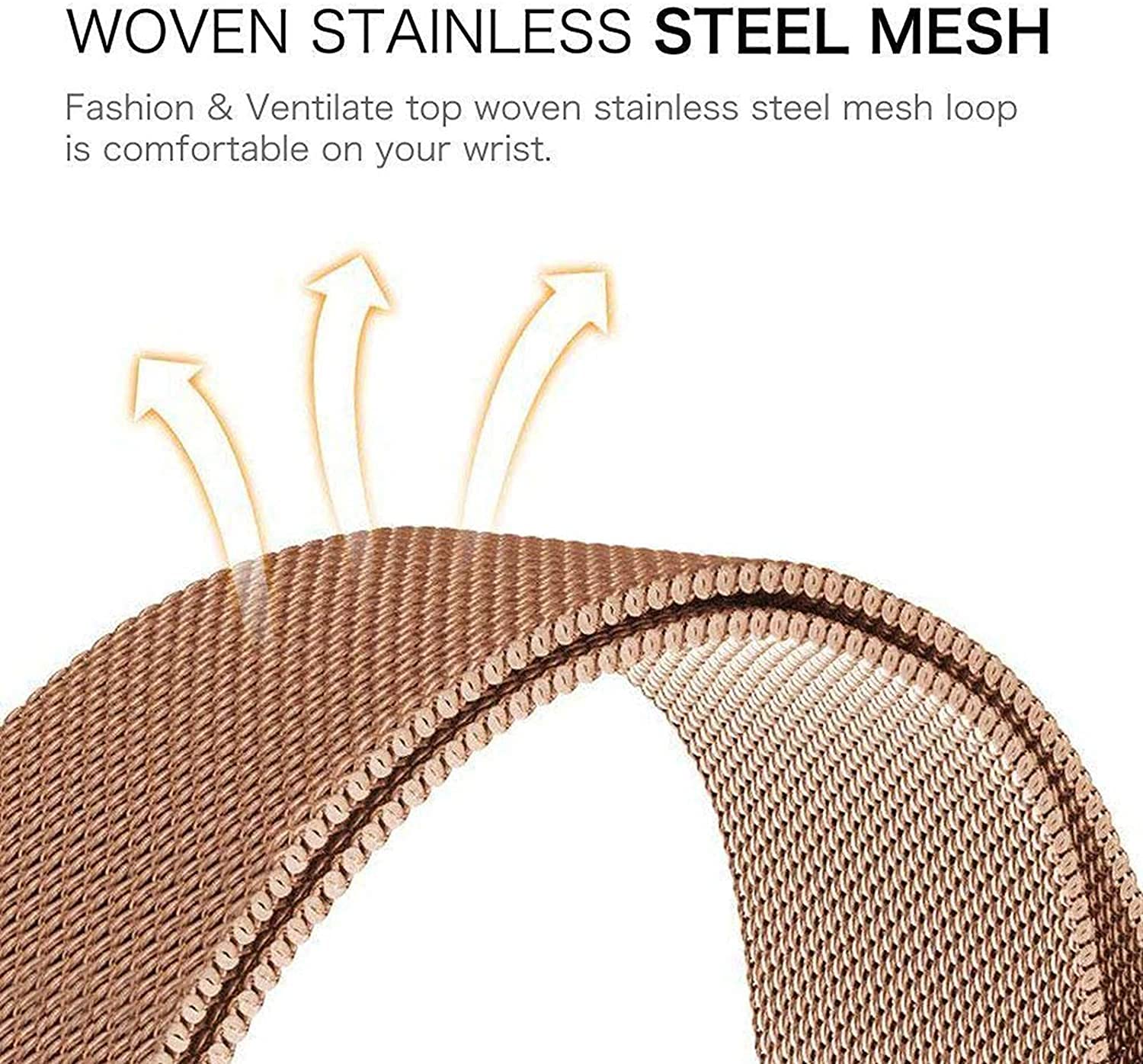 ECSEM Stainless Steel Watch Band for FirYawee Smartwatch - Quick Release Replacement Strap, Durable Metal Wristband Accessory - Perfect for Work, Gym & Everyday Wear