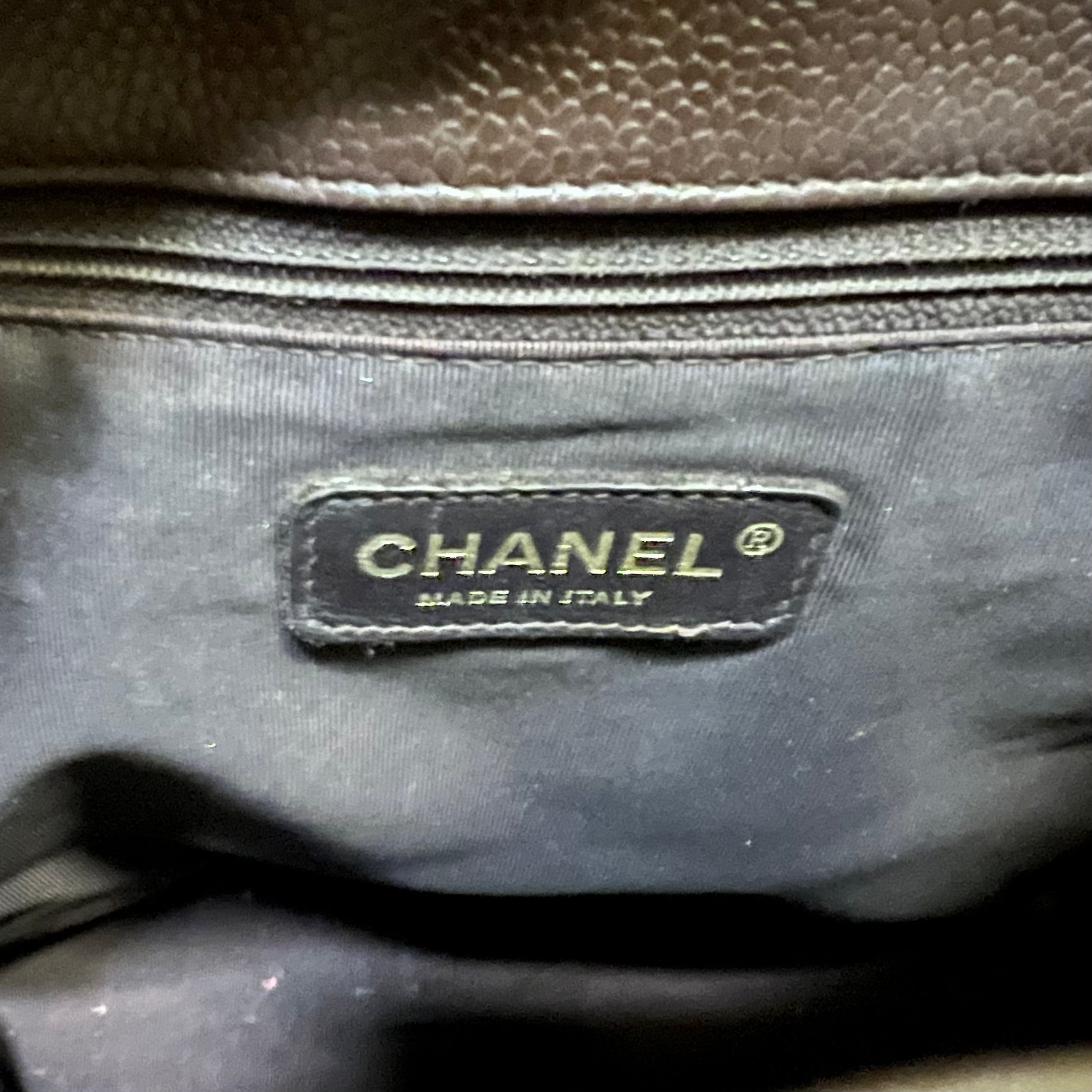 CHANEL Petite Shopping Tote PST - Genuine Leather Handbag in Classic Brown | Perfect for Work, Travel & Everyday Use
