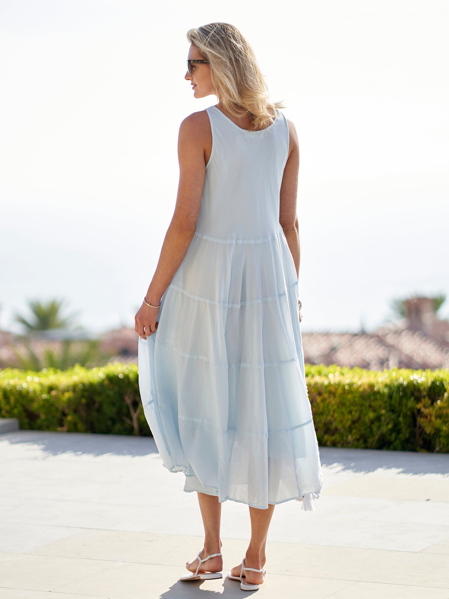 Shari Cotton Silk Dress for Women - Soft & Comfortable Summer Maxi Dress - Perfect for Beach, Vacation, and Casual Wear