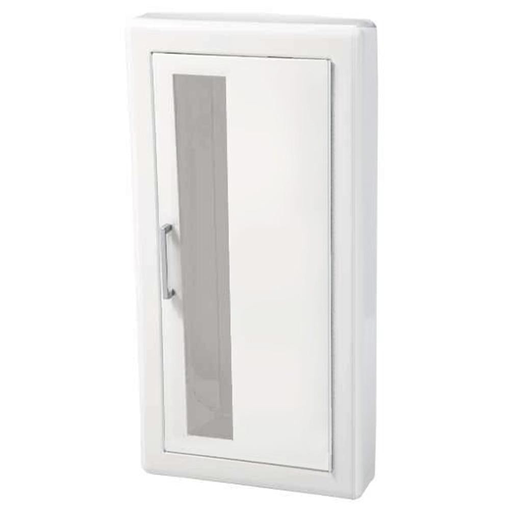 JL Industries 1018V10FX2 Ambassador Fire Extinguisher Cabinet - Vertical Duo Panel with Pull Handle, Fire Rated for Commercial & Industrial Safety - Perfect for Offices, Warehouses, and Public Buildings