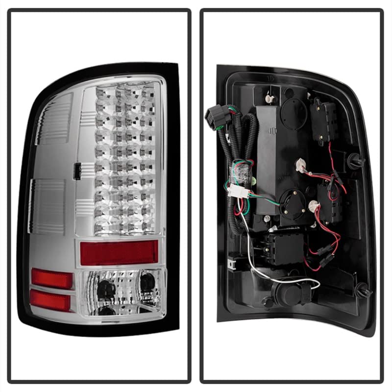 Spyder Auto 5014931 LED Tail Lights Chrome Clear - High-Performance Brake Lights for Cars, Trucks & SUVs