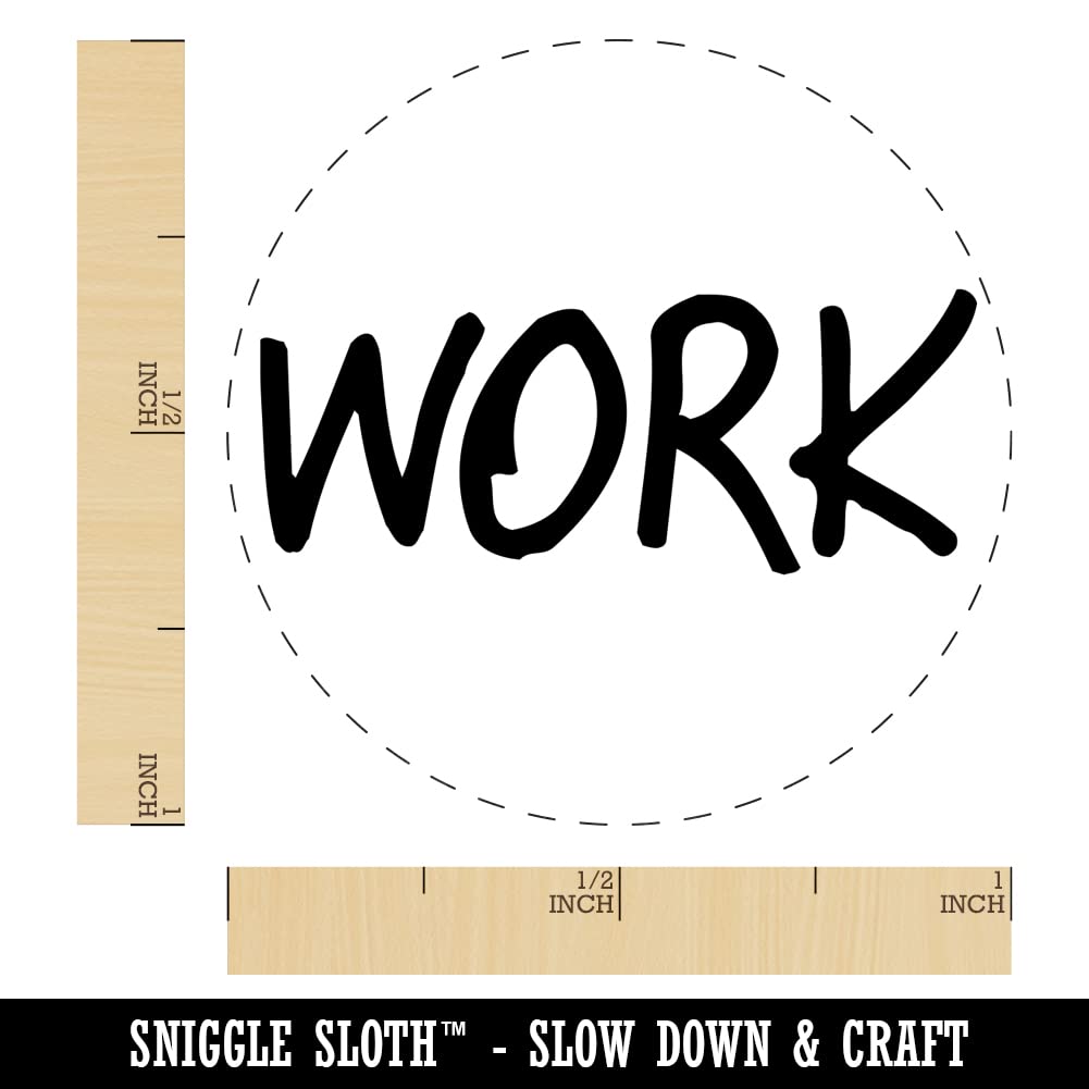 Self-Inking Rubber Stamp for Work, Text, Crafting & Planners - 1 Inch Medium Size with Black Ink - Perfect for Office Documents, DIY Scrapbooking & Bullet Journaling