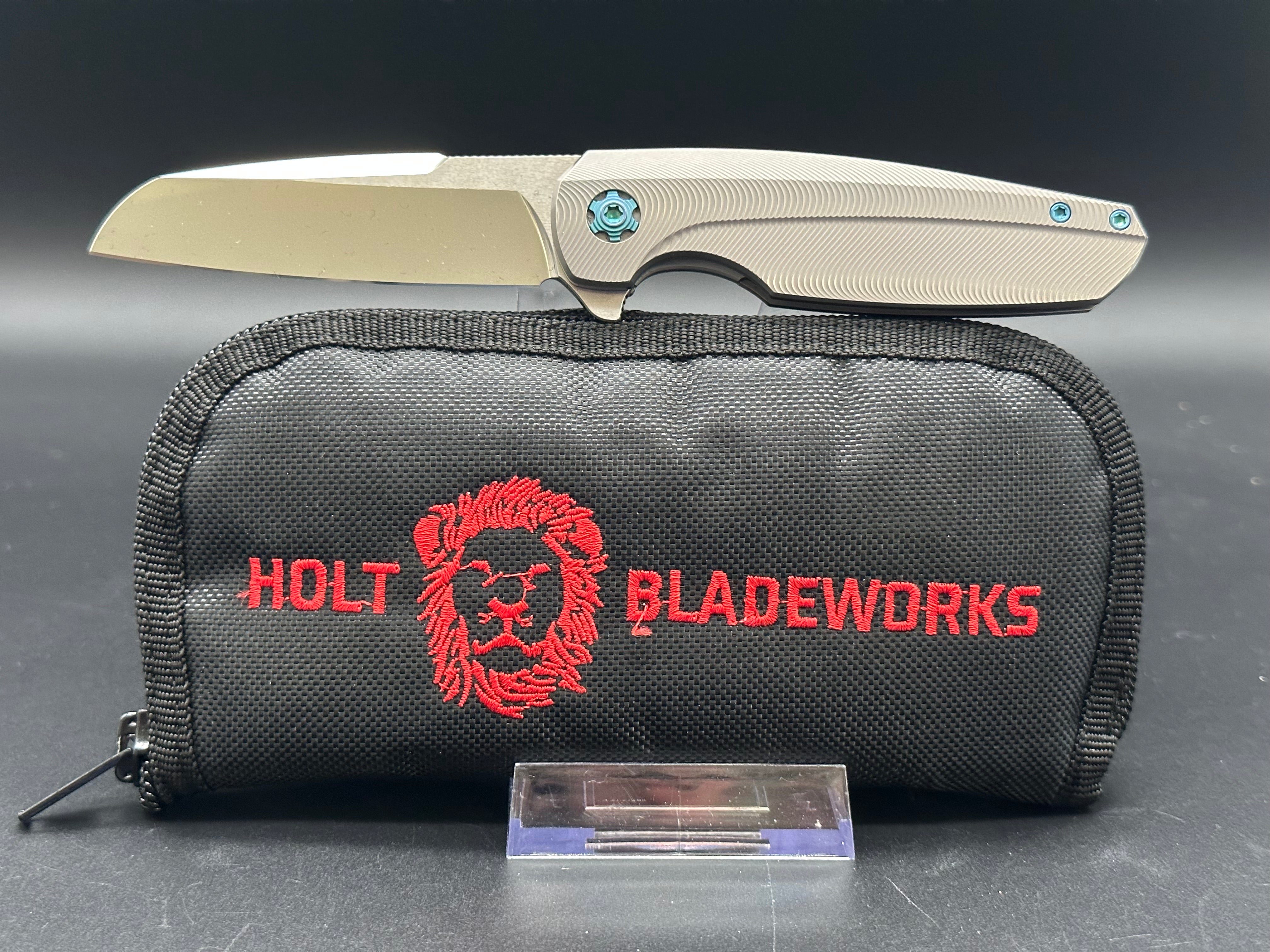 Holt Bladeworks Haptic #762 - Premium Titanium Folding Knife for EDC, Outdoor & Tactical Use | Best Pocket Knife for Camping, Hiking & Survival Gear