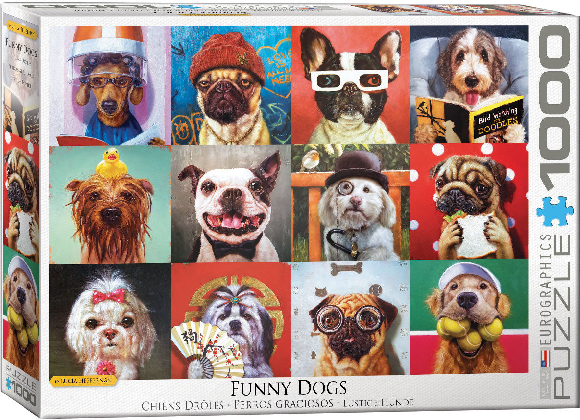 Eurographics 1000-Piece Jigsaw Puzzle - Funny Dogs Collection | Challenging Adult Puzzle for Home Decor & Family Game Night