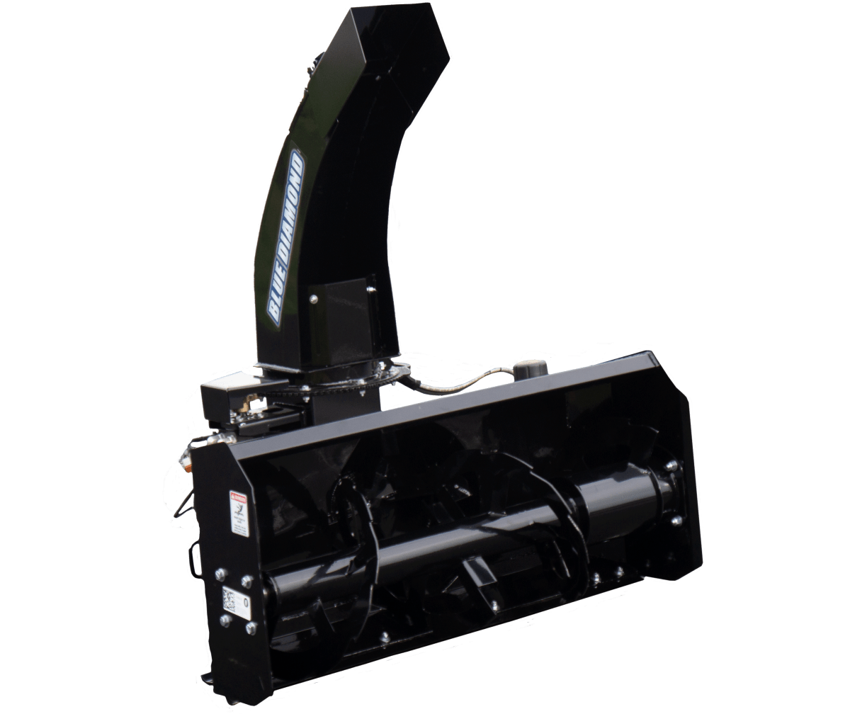 Blue Diamond® Mini Skid Steer Snow Blower Attachment - Compact & Powerful for Winter Snow Removal - Perfect for Driveways, Sidewalks & Small Properties