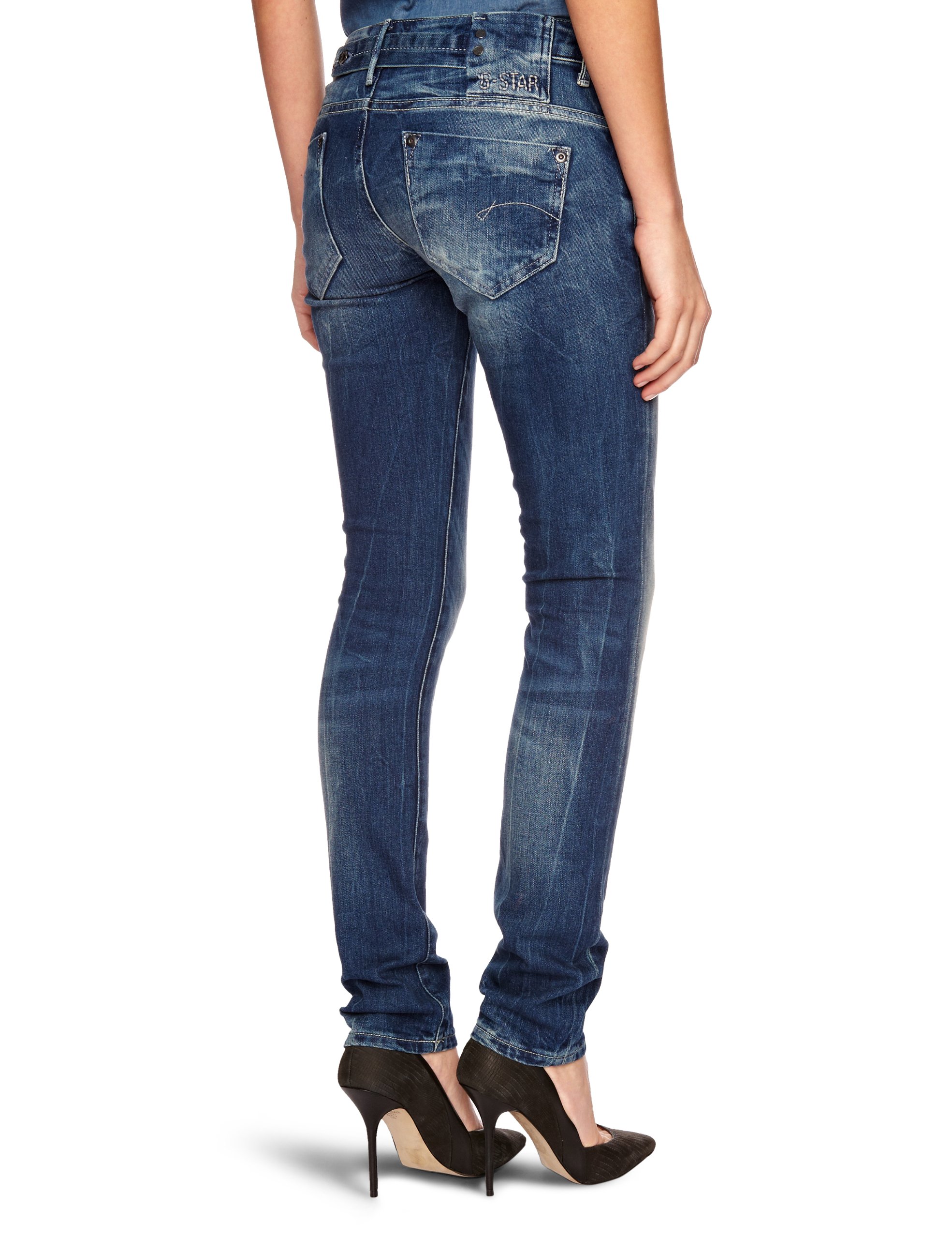 G-STAR Women's Arc 3D Boyfriend Fit Jeans - High Waist Distressed Denim Pants for Casual Wear & Street Style Outfits