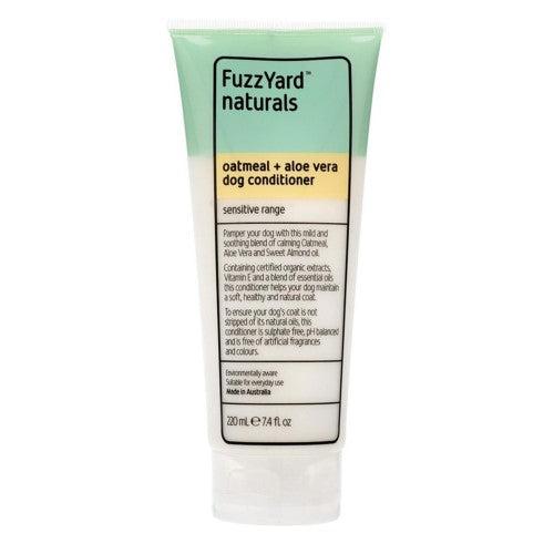 Fuzzyard Oatmeal & Aloe Vera Dog Conditioner for Sensitive Skin - Hypoallergenic Pet Grooming Shampoo for Itchy & Dry Coat - Perfect for Bath Time & Allergy Relief