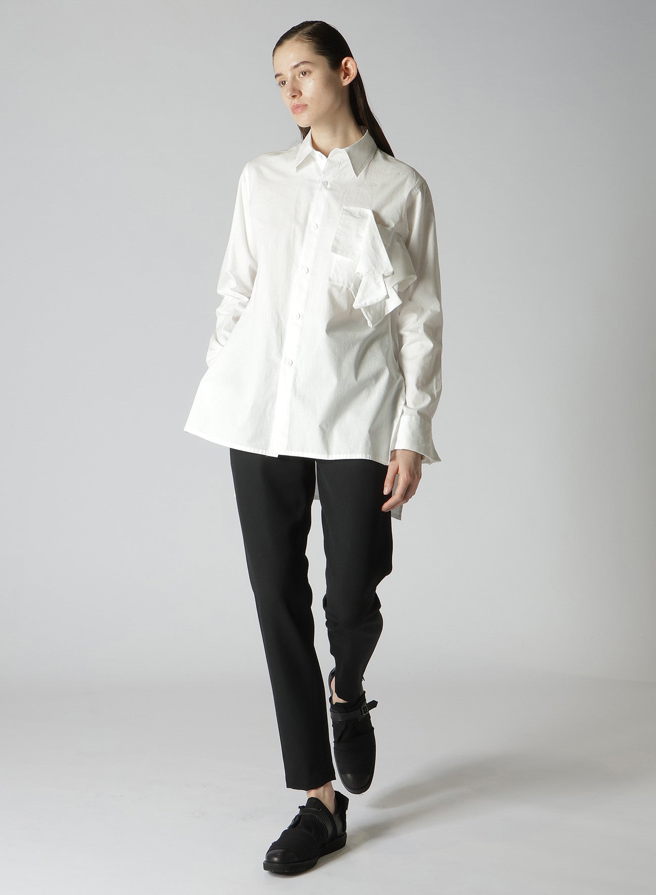 Women's Cotton Broad R Box Detail Blouse - Elegant Casual Top for Work, Office, and Everyday Wear