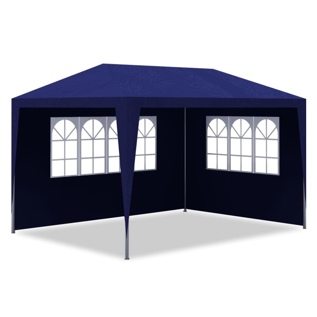 CHARMMA 10x13 ft Heavy Duty Party Tent - Large Outdoor Pop Up Canopy for Weddings, Backyard Parties & Events | Waterproof & UV Protection | Perfect for Picnics, Camping & Outdoor Gatherings (Blue)