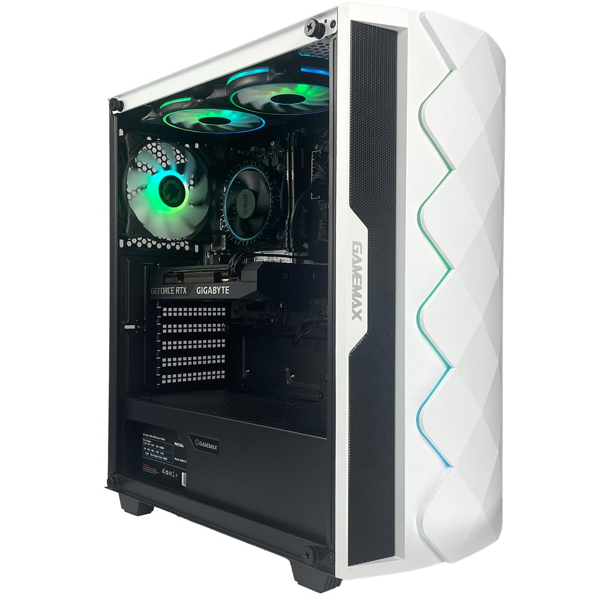 Ginger6 G6 Gaming Desktop PC - AMD Ryzen 7 5800X, NVIDIA RTX 4070 Ti SUPER 16GB, 1TB SSD + 2TB HDD, 32GB DDR4 RAM, WiFi 6, Windows 11 | High-Performance Gaming & Streaming PC for 4K Gaming, VR, and Content Creation