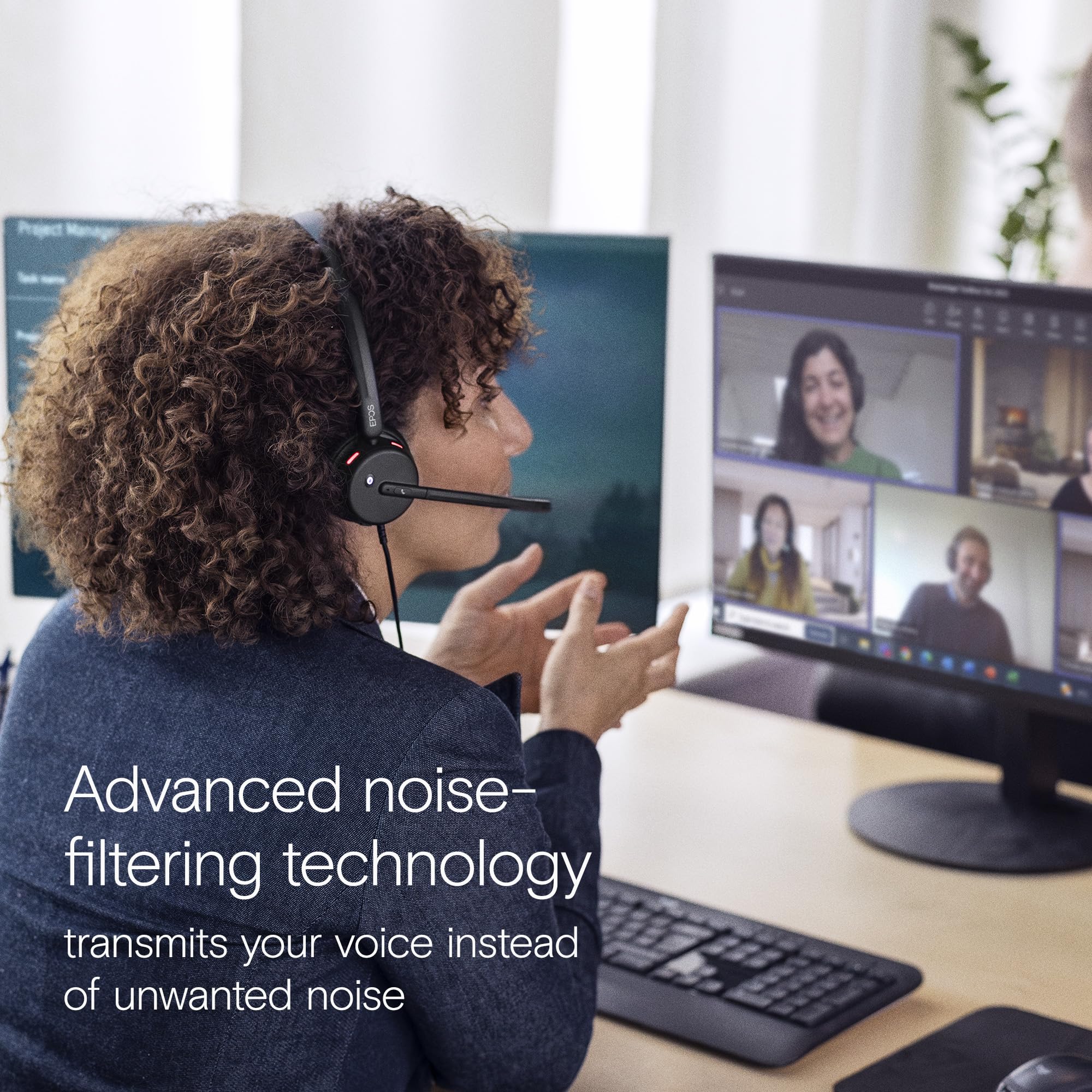 EPOS Impact 460T Binaural On-Ear USB C & USB A Wired Headset with Dual Noise-Canceling Microphones - Microsoft Teams Certified, Plug-and-Play - Perfect for Office, Remote Work, Zoom Meetings & Business Calls - Ideal for Professionals & Home Office Use