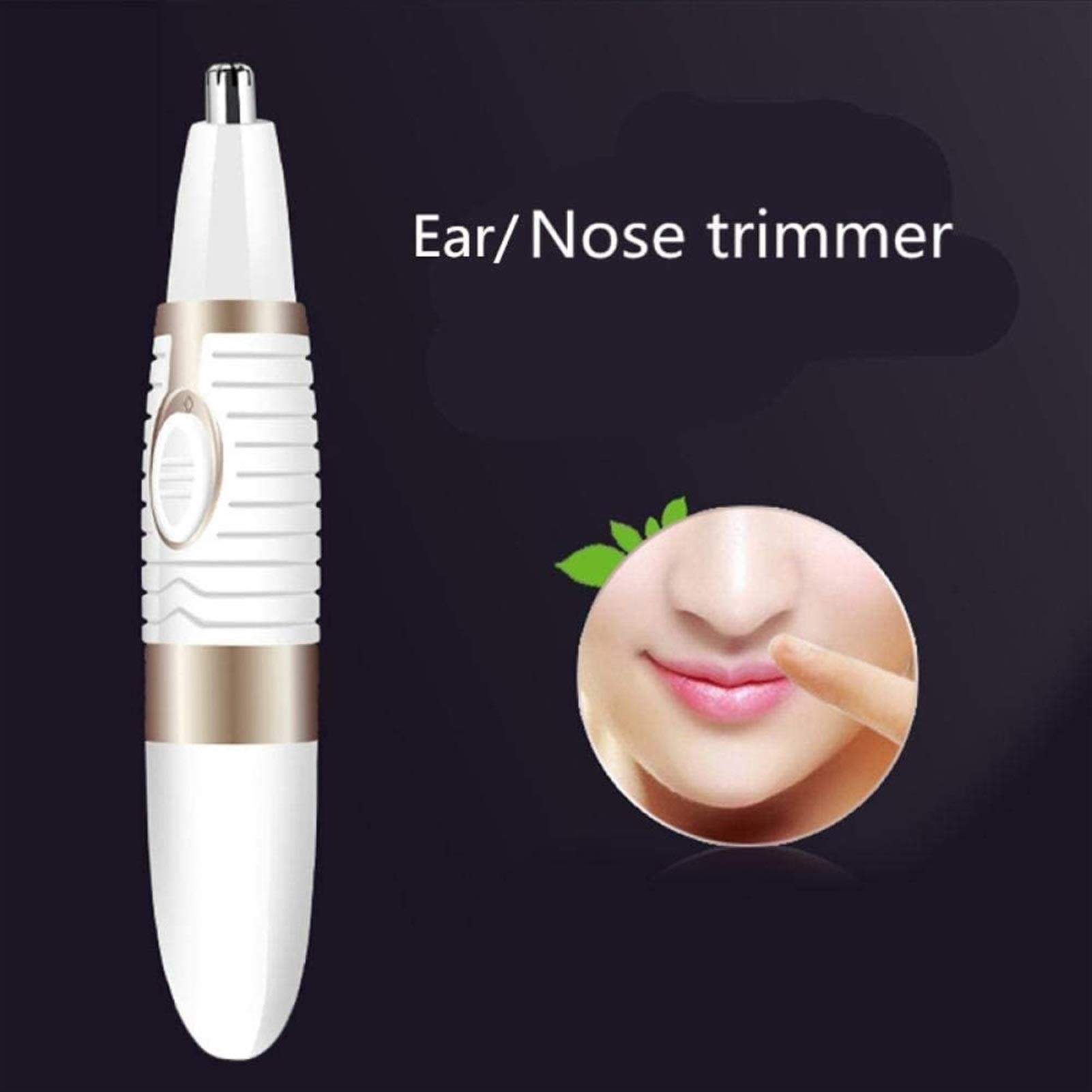 Painless Waterproof Nose & Ear Hair Trimmer for Men & Women - Dual Edge Blades for Easy Cleaning, 4-in-1 Eyebrow & Facial Hair Grooming Kit | Perfect for Travel, Home & Personal Care Routine
