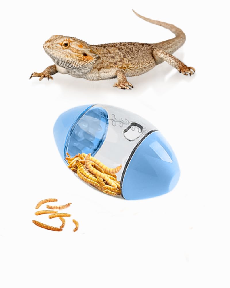 Premium Lizard Feeder Toy Ball - Enrichment & Feeding Accessory for Bearded Dragons, Geckos & Small Reptiles | Stimulating Play & Exercise for Pet Lizards