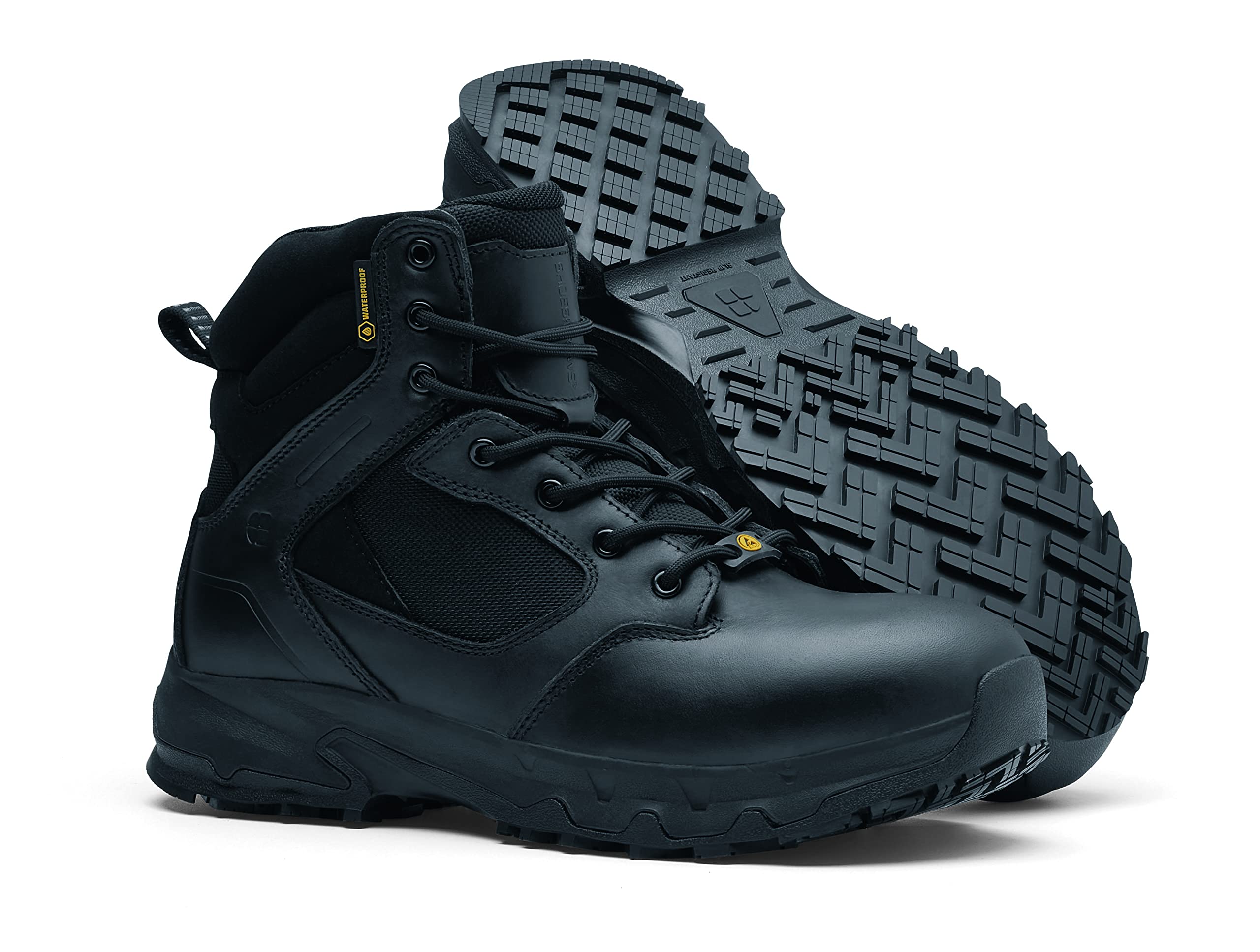 Slip-Resistant Safety Boots for Men & Women - CE Certified Defense Mid Work Shoes with Waterproof HRO WR SRC Non-Slip Outsole | Ideal for Construction, Warehouse & Industrial Work