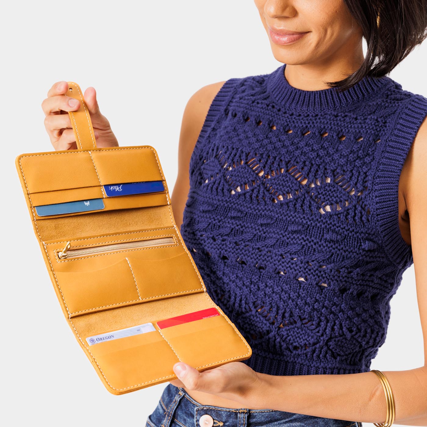 Women's RFID Blocking Trifold Wallet - Slim Leather Wallet with Multiple Card Slots & ID Window - Perfect for Everyday Use, Travel, and Gift Giving