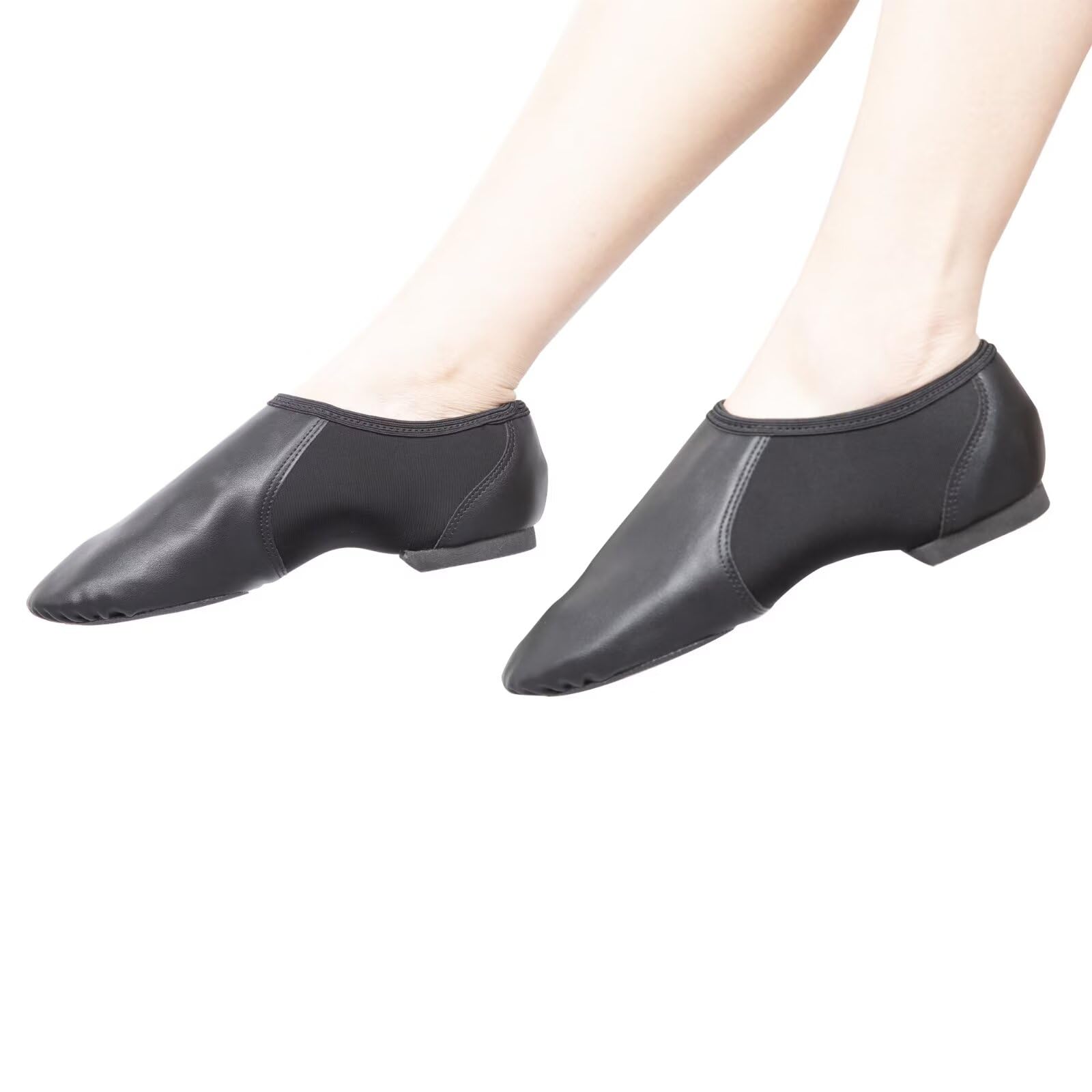 Vegan Leather Jazz Shoes for Girls - Soft & Comfortable Dance Slippers for Toddler, Little Kid & Big Kid - Perfect for Ballet, Jazz Dance & Performance