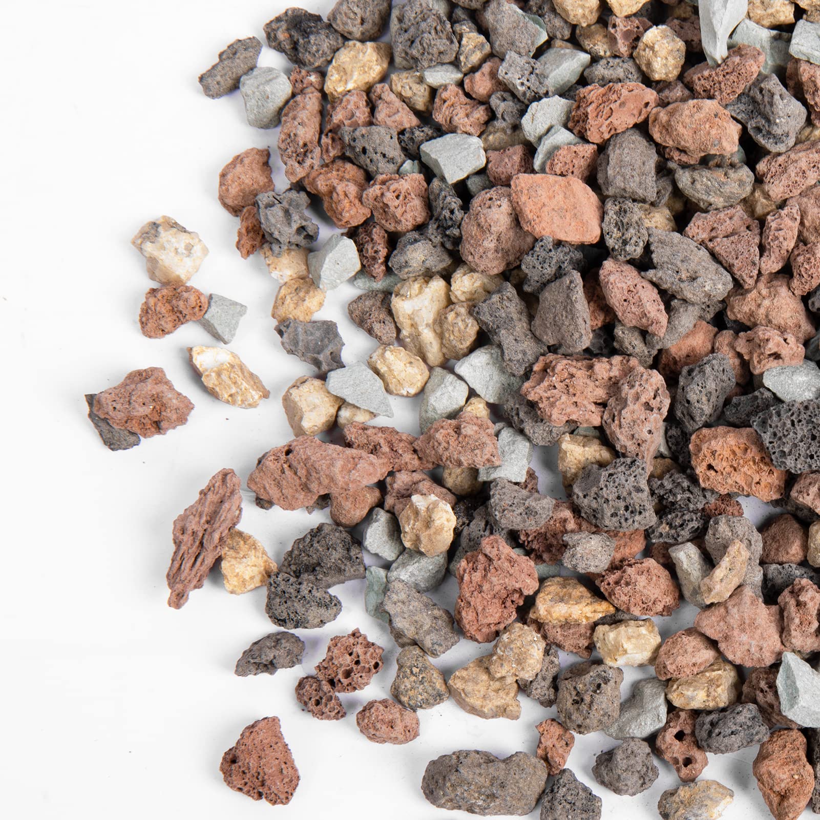 GASPRO 2.5lbs Volcanic Lava Rocks for Plants - 1/5 Inch Pea Gravel for Succulents, Indoor Pots, Terrariums, Cacti, Bamboo & Bonsai Trees | Natural Drainage Solution | Perfect for Top-Dressing & Decorative Landscaping