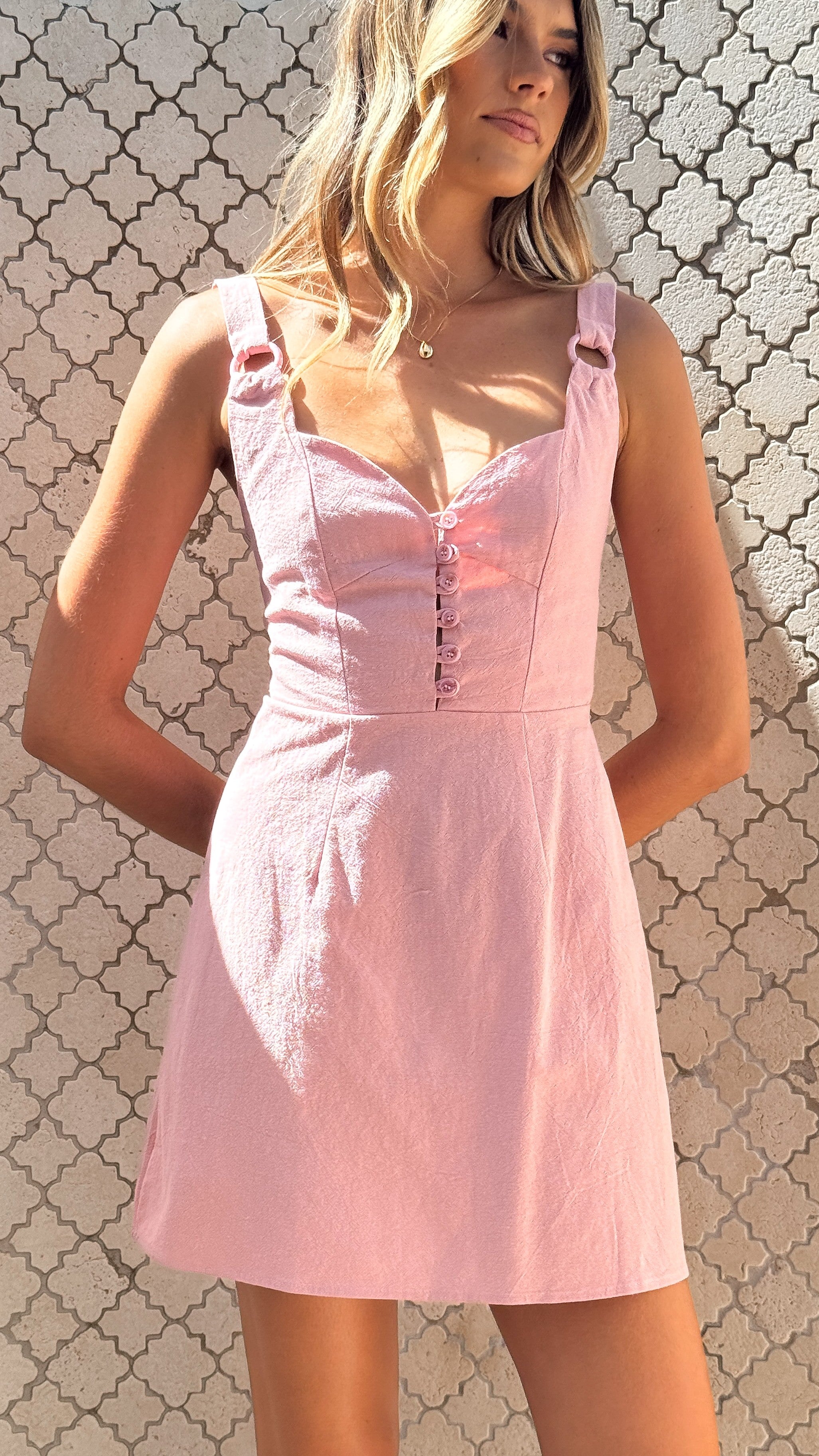 Allura Mini Dress for Women - Flirty Pink Summer Party Cocktail Dress - Perfect for Night Out, Date Night, and Special Occasions