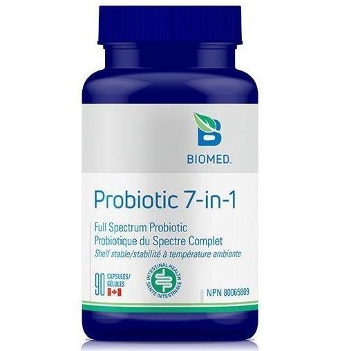 Biomed Probiotic 7-in-1 Supplement - 90 Capsules for Digestive Health, Immune Support & Gut Balance | Daily Wellness for Men & Women