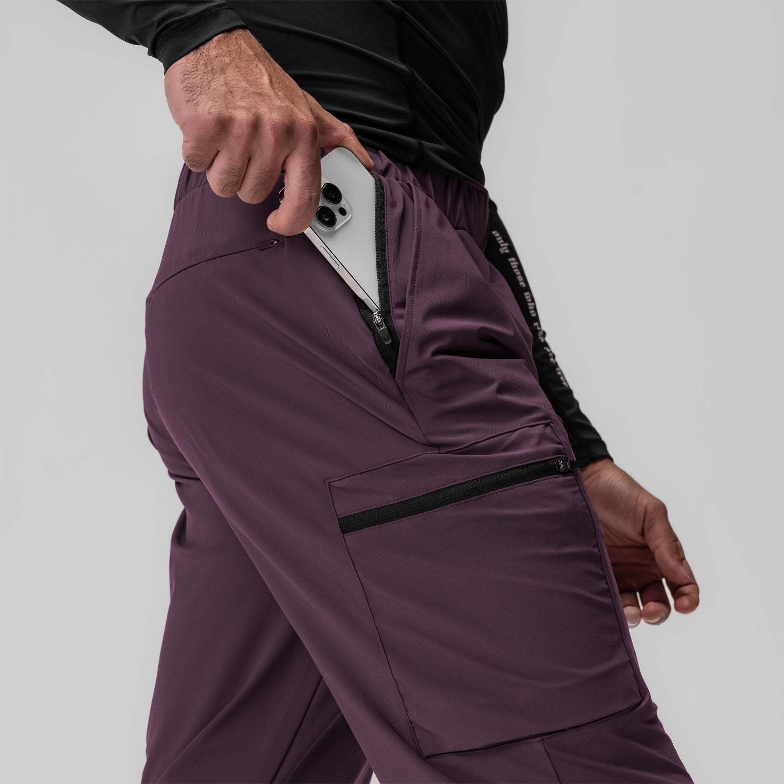 Tetra Lite® Standard Zip Jogger Pants - Deep Purple Cyber | Comfortable & Stylish Athletic Joggers for Men & Women | Perfect for Running, Gym Workouts & Casual Wear