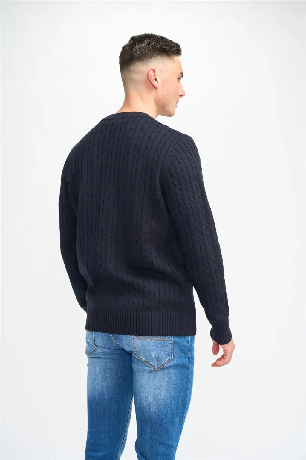 Cavani Men's Foston Cebel Jumper - Stylish Knit Sweater for Men | Perfect for Casual Wear, Office & Winter Outfits