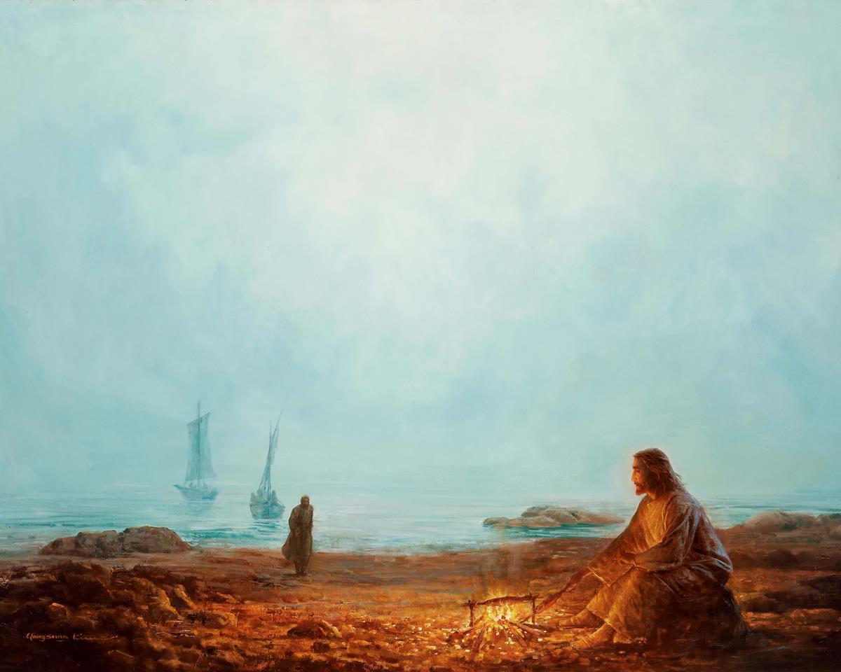 By The Shore By Yongsung Kim - Coastal Wall Art Print for Beach House Decor, Ocean Themed Living Room & Bedroom