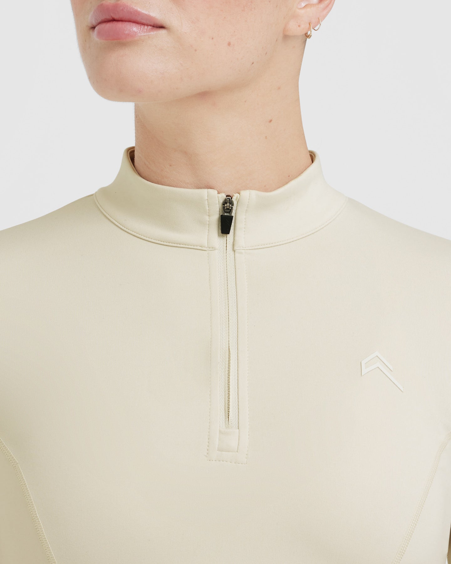 Timeless Half Zip Mid-Long Sleeve Top for Women | Vanilla Crewneck Pullover | Casual Wear, Workout & Outdoor Activities