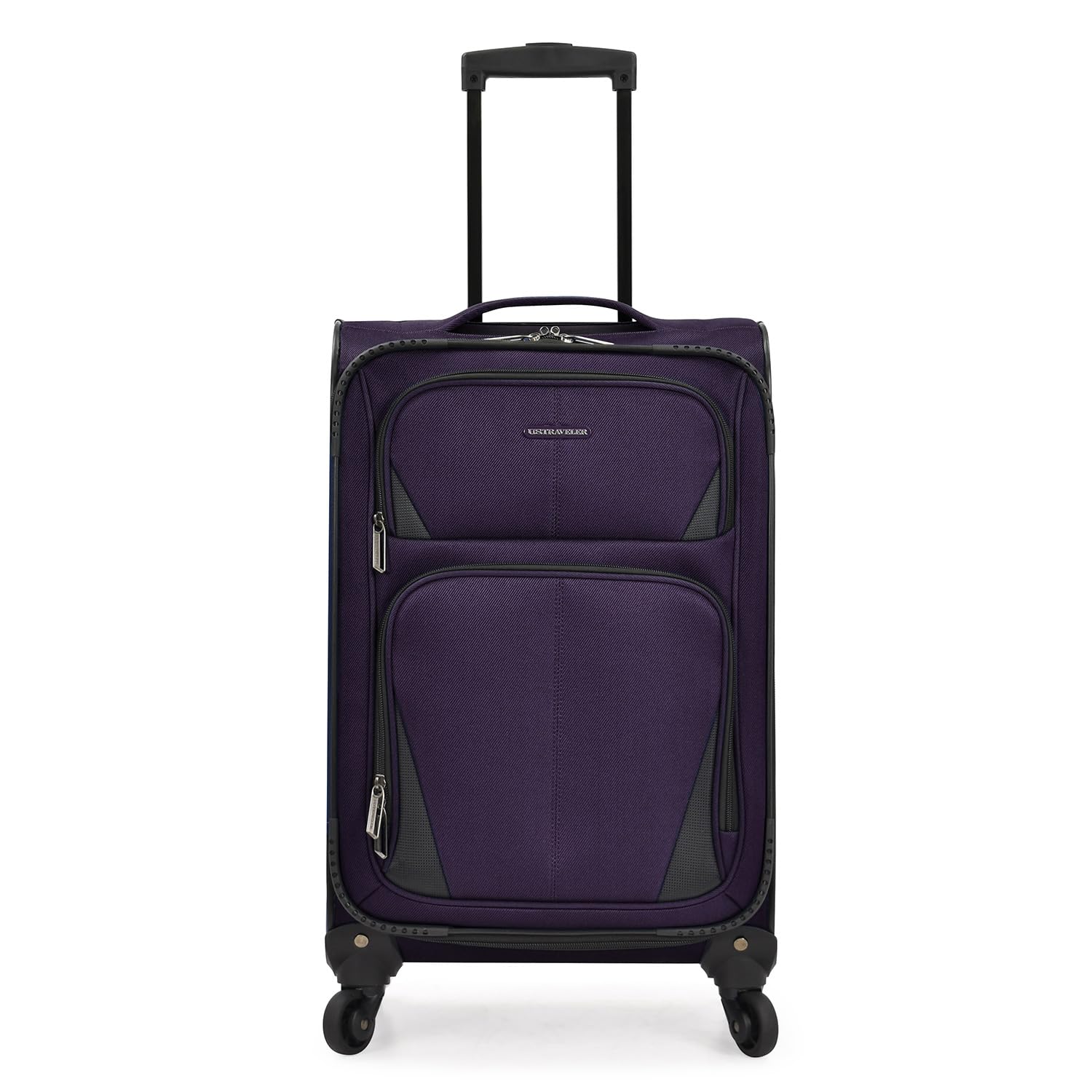 Expandable 22-Inch Purple Softside Spinner Luggage for Travel - Lightweight Carry-On Suitcase with 360° Wheels | Perfect for Airplane, Business Trips & Weekend Getaways