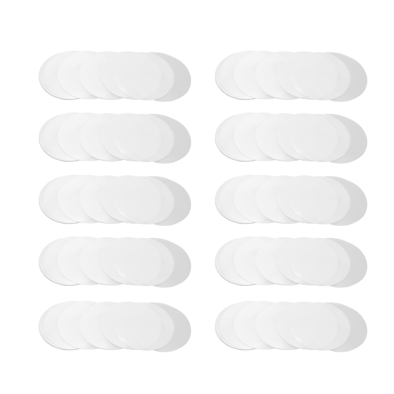 Cyrank 200PCS Badge Films & Button Maker Supplies Kit - Round Blank Buttons, Transparent Films for 25mm, 32mm, 37mm, 42mm Button Maker Machines - Perfect for DIY Crafts, Events, and Custom Pins
