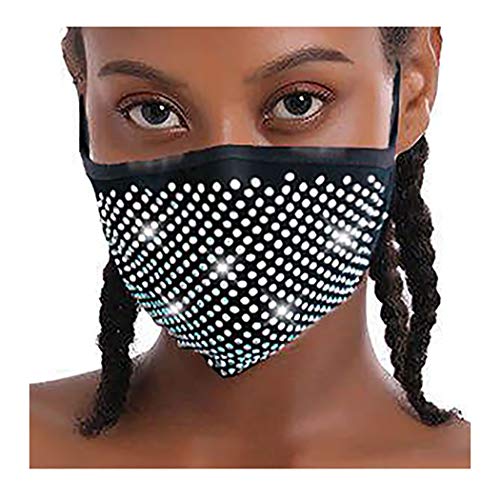 Sparkly Rhinestone Mask - Glitter Face Cover for Women | Party & Clubwear