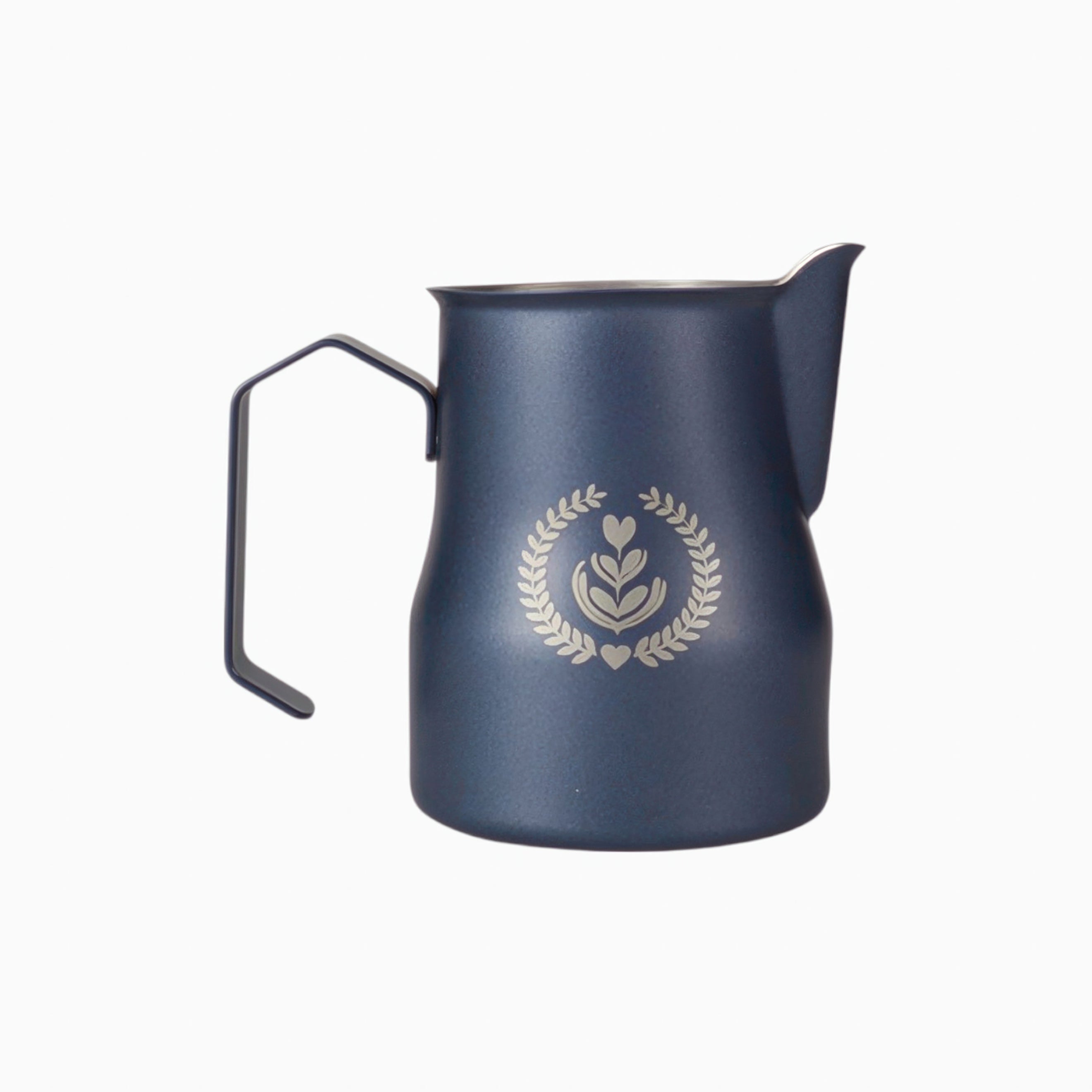 Premium Non-Stick Latte Art Milk Pitcher for Cappuccino & Coffee - Barista-Grade Stainless Steel Frothing Jug for Perfect Milk Foam & Latte Designs - Ideal for Home Baristas & Coffee Shops